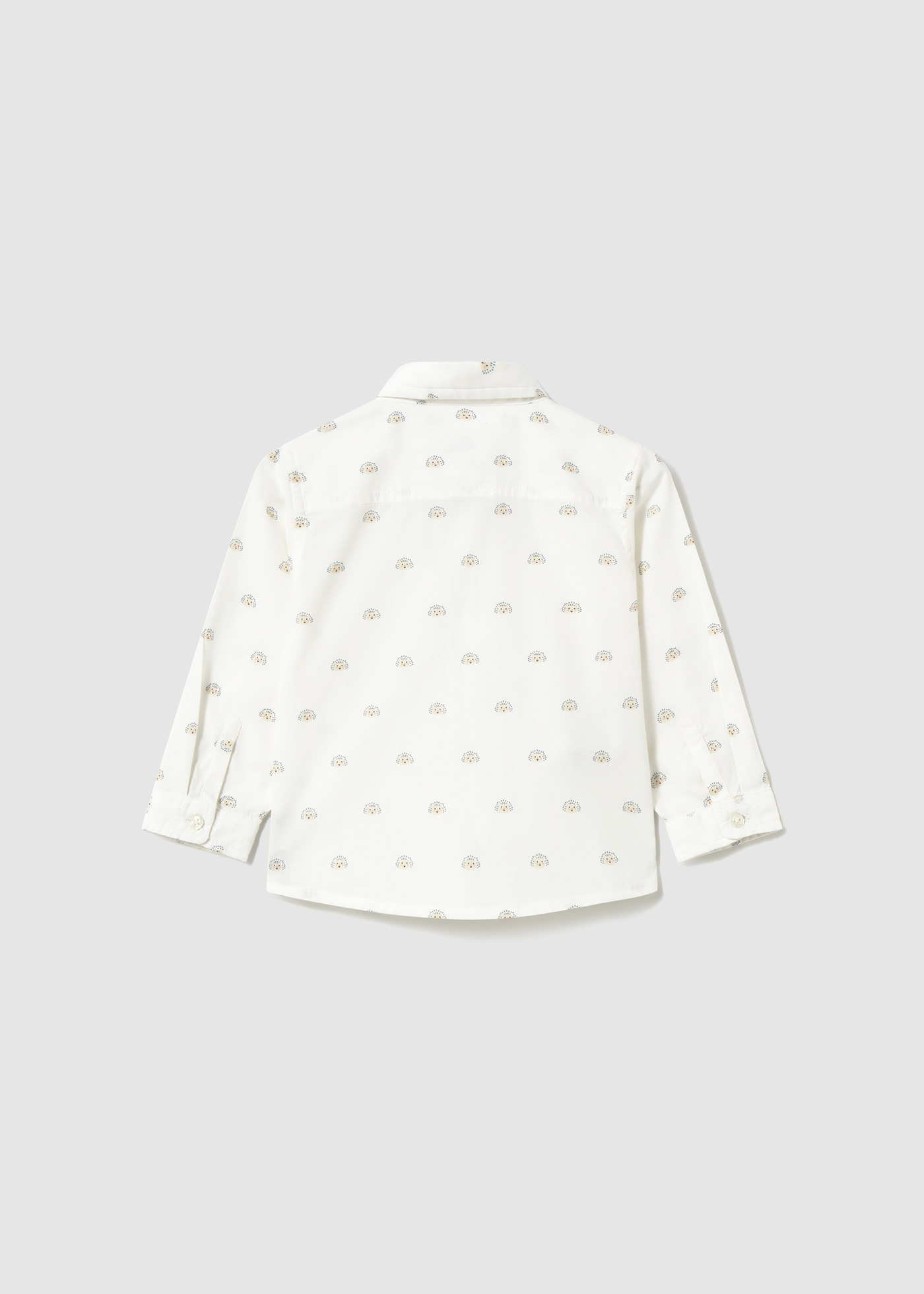 Camisa popelín estampada bebé