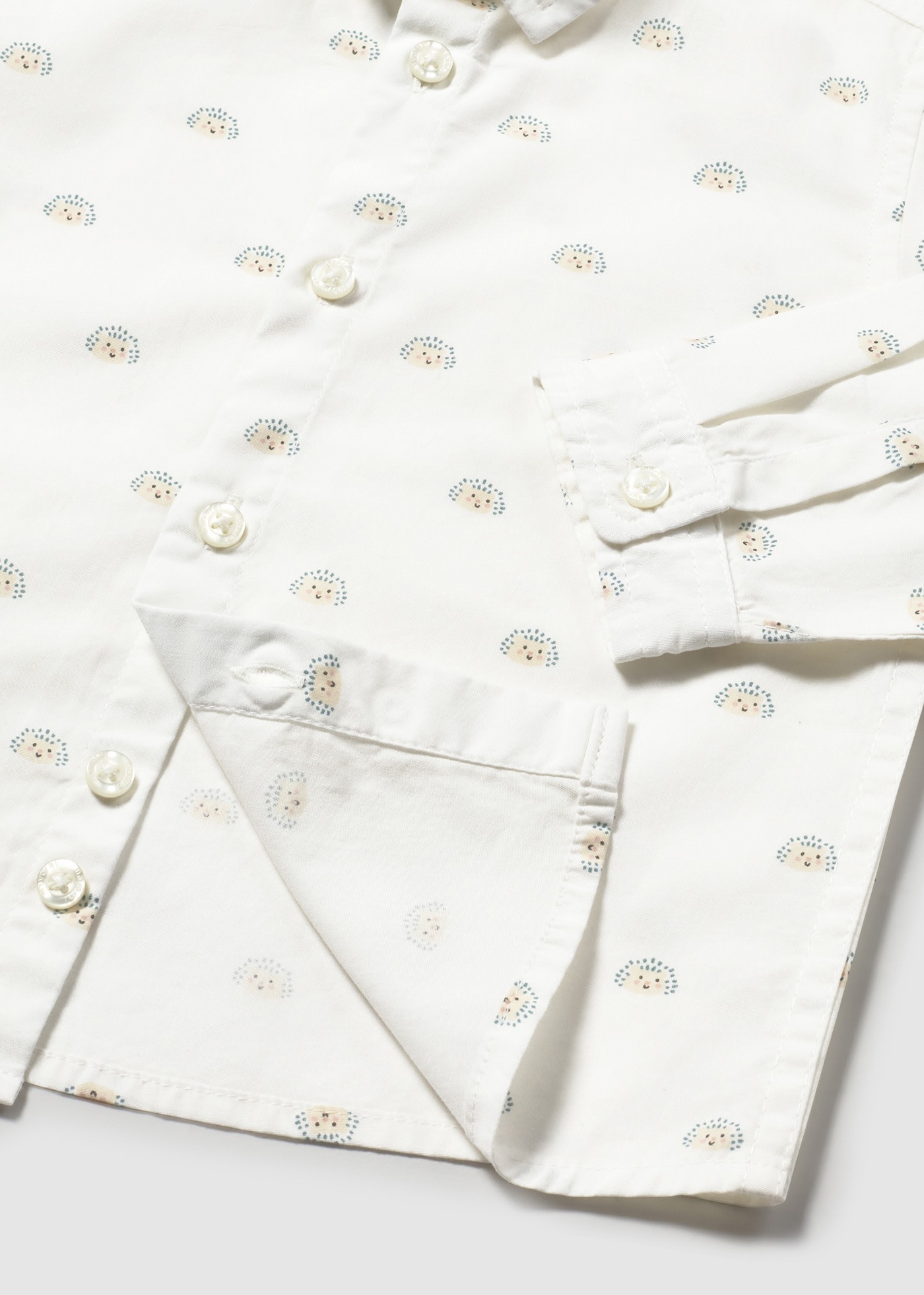 Chemise en popeline imprimée bébé