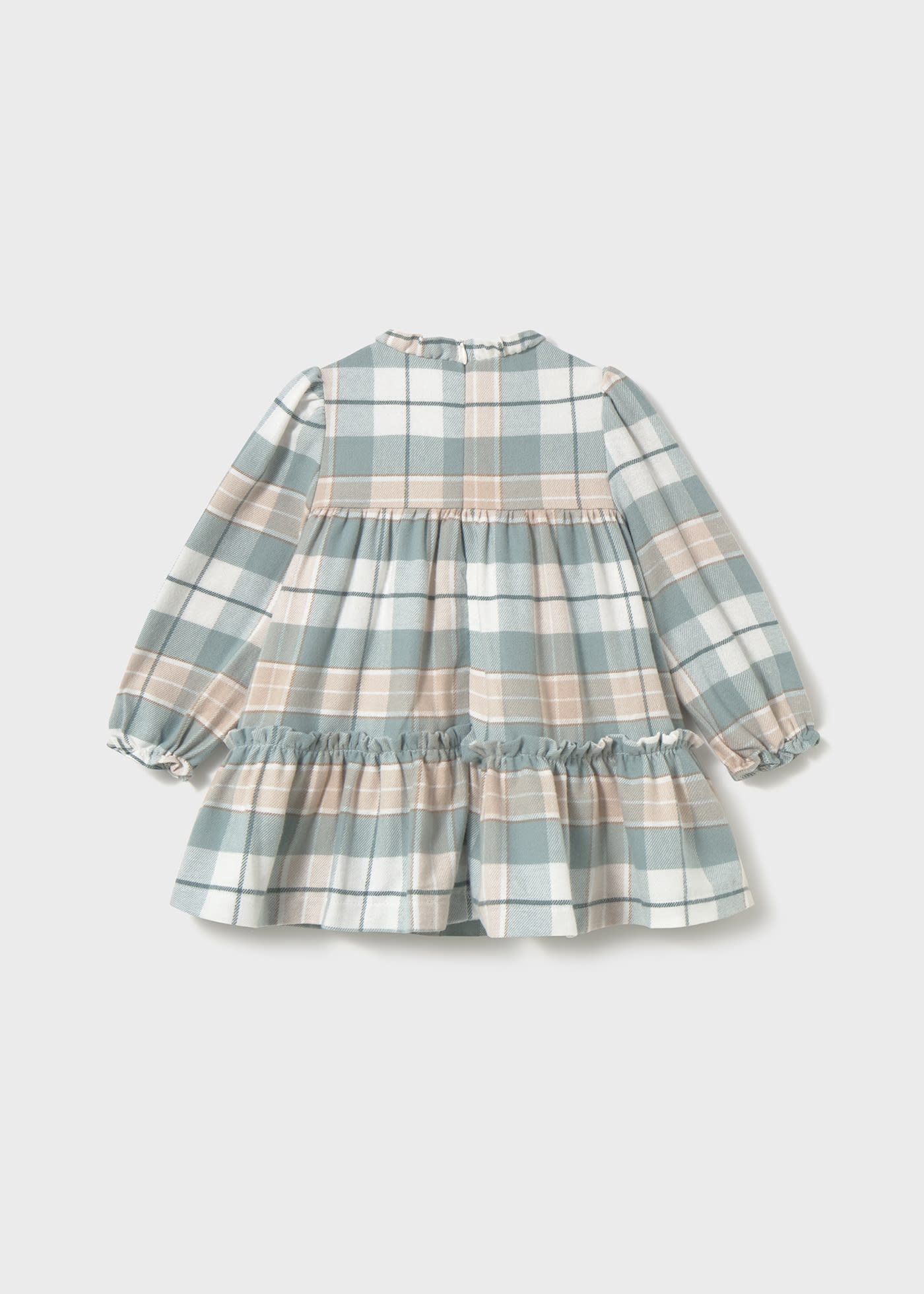 Baby flowy plaid dress
