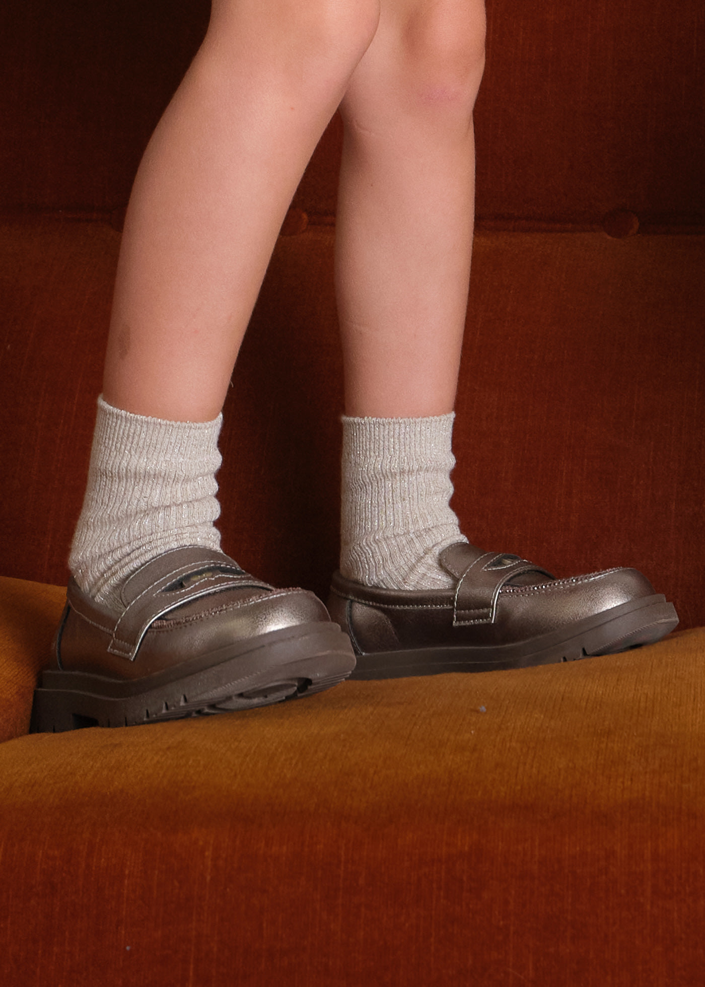 Girls toothed sole Moccasin