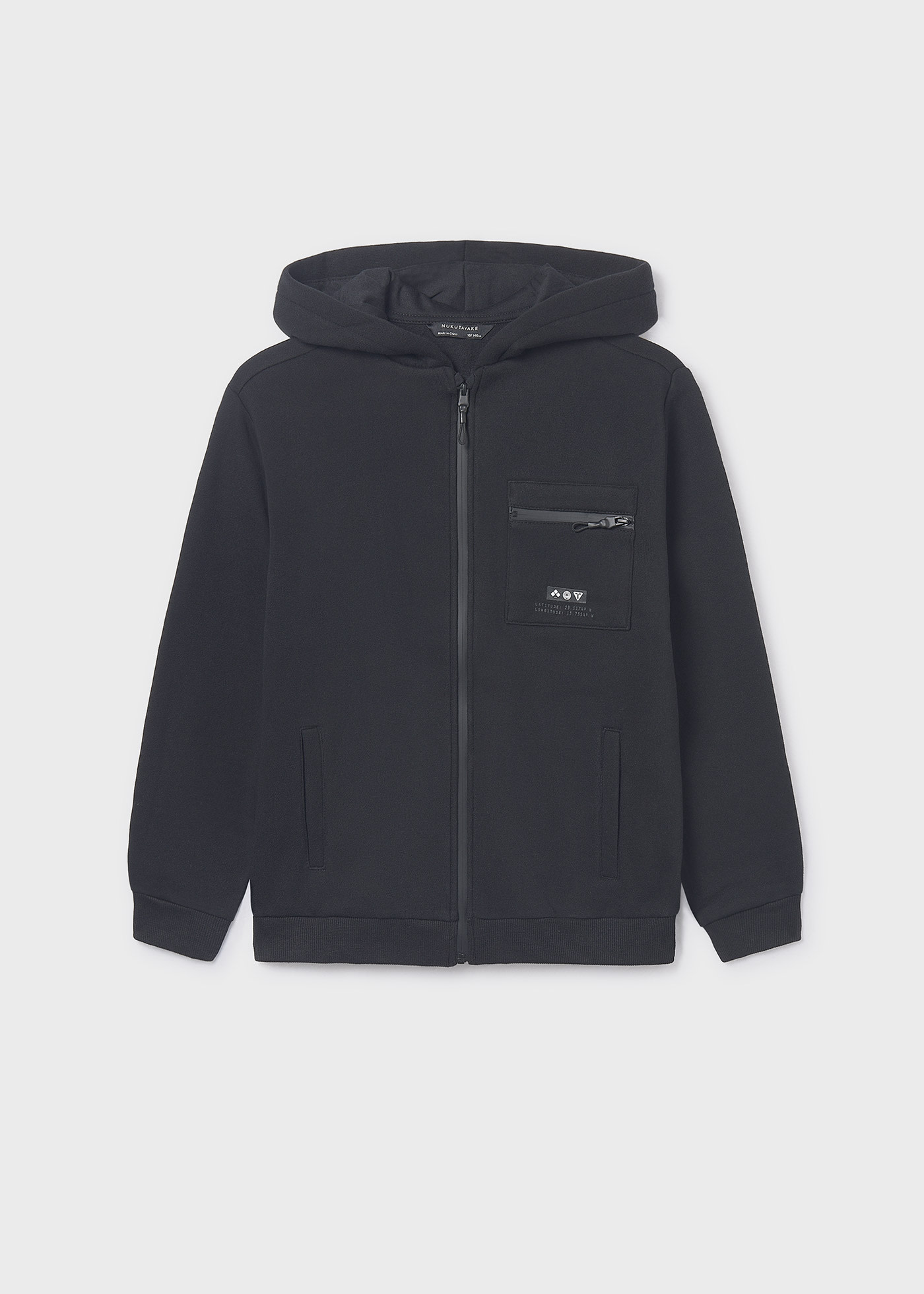 Boys zip pocket hoody