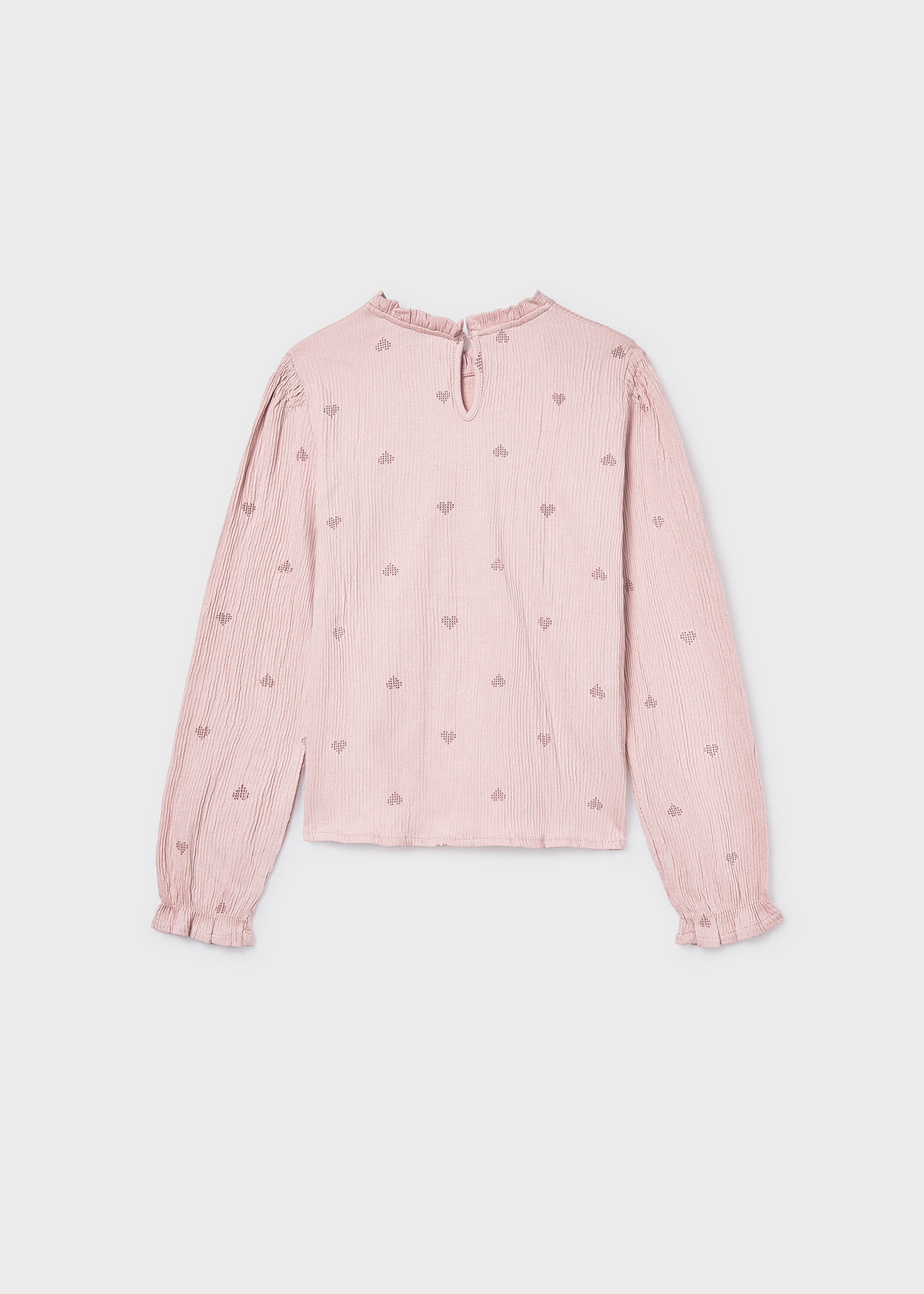 Bluzka z szyfonowej dzianiny dla dziewczynki