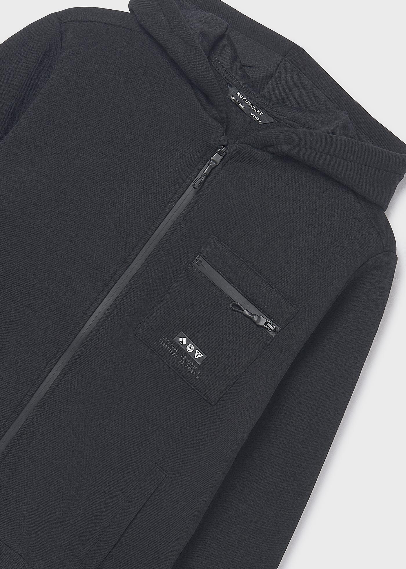 Boys zip pocket hoody