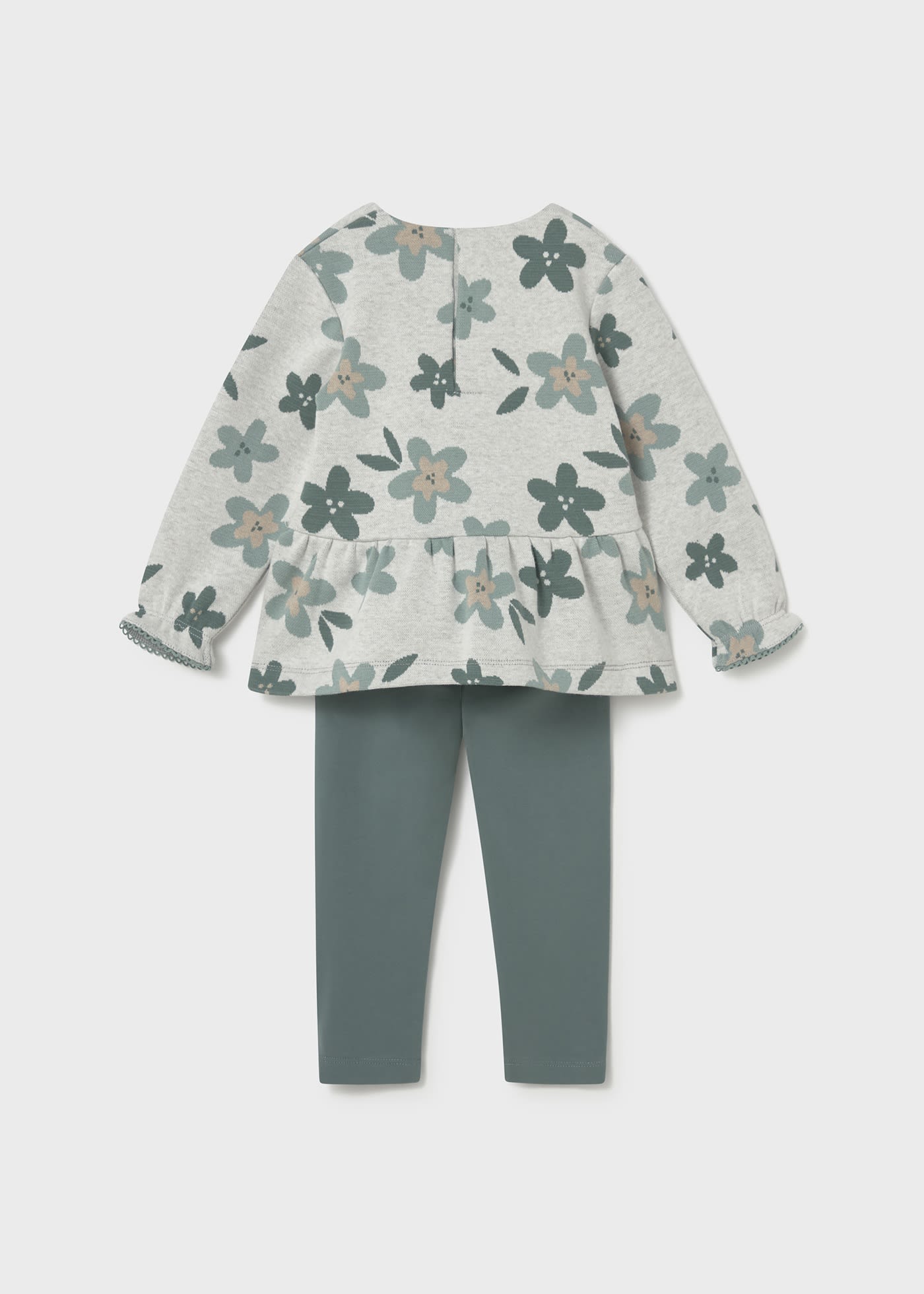 Completo leggings felpa neonata