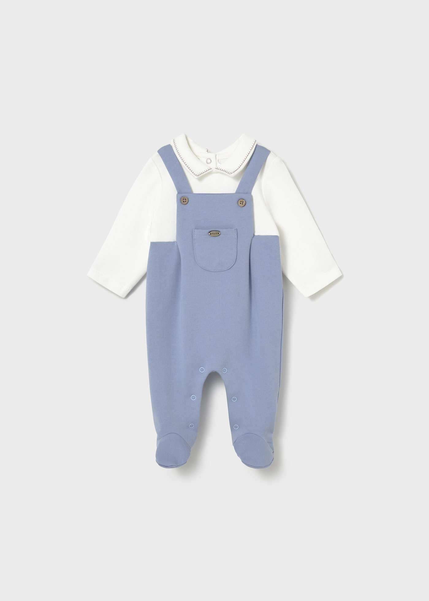 Newborn Boy Collared One Piece