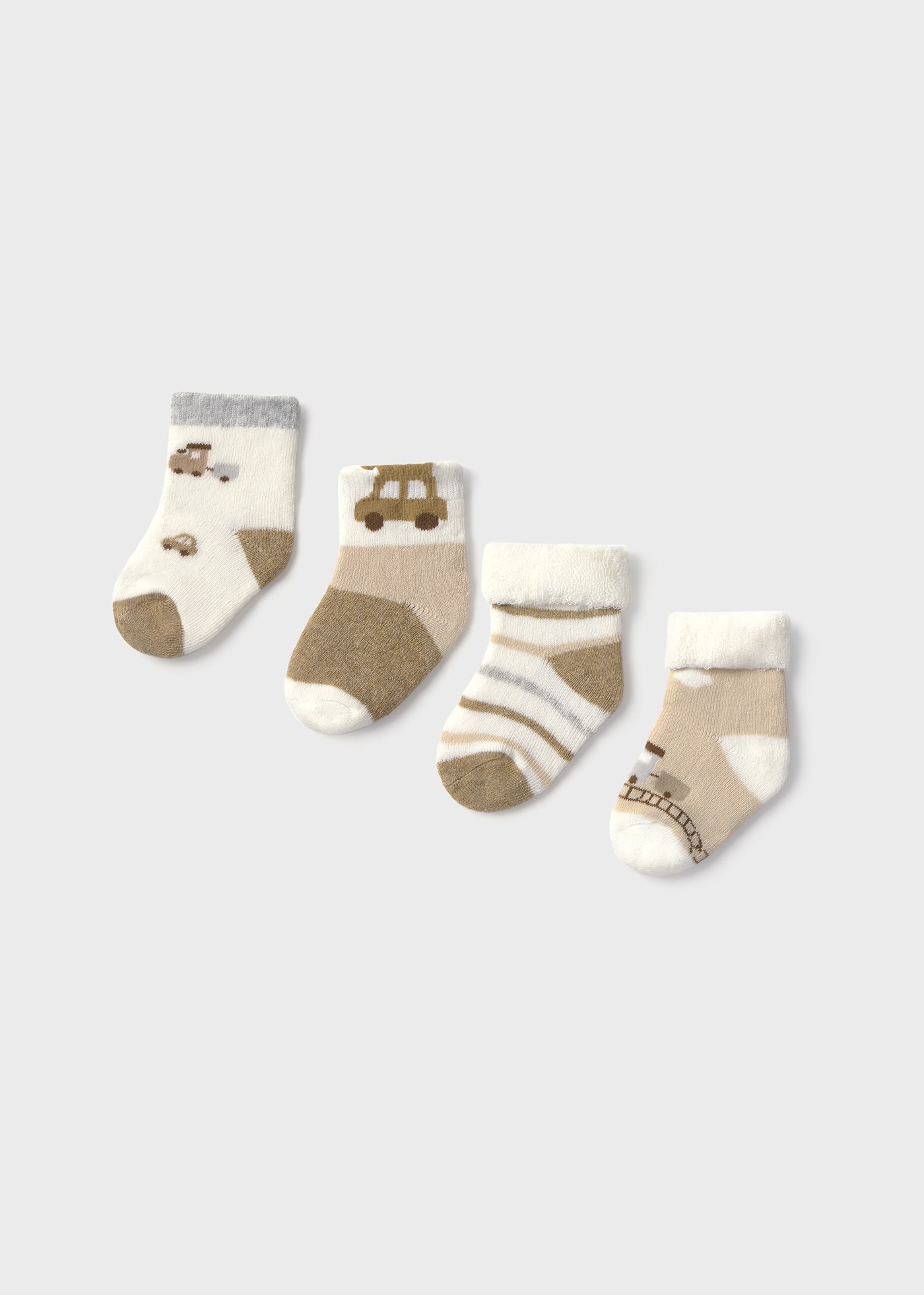 Lot de 4 chaussettes nouveau-né