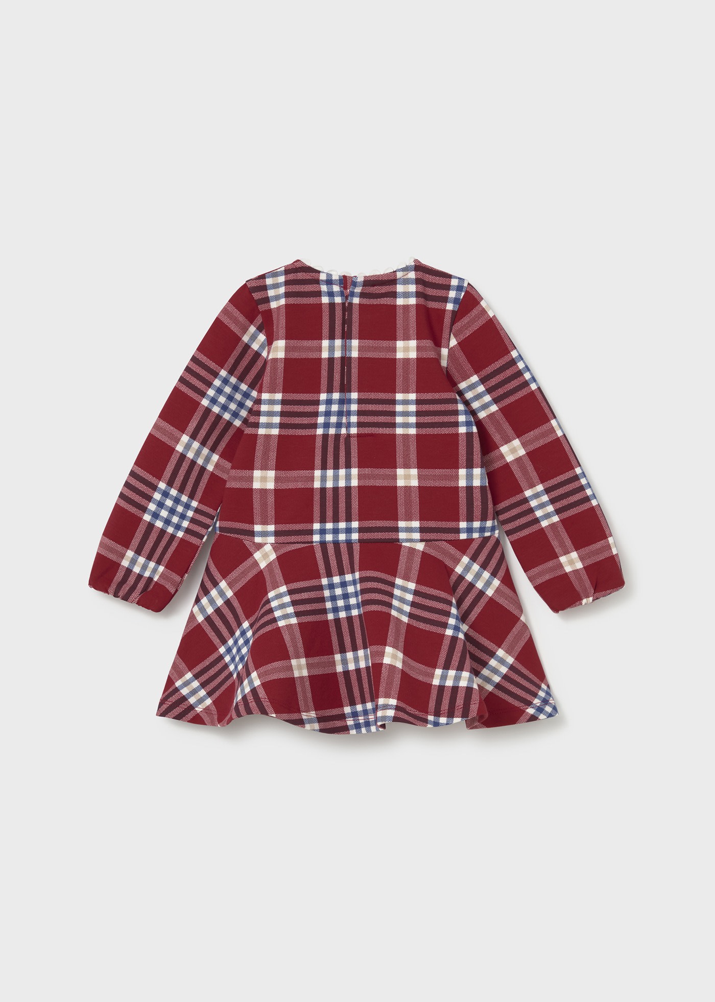 Vestido felpa cuadros bebé