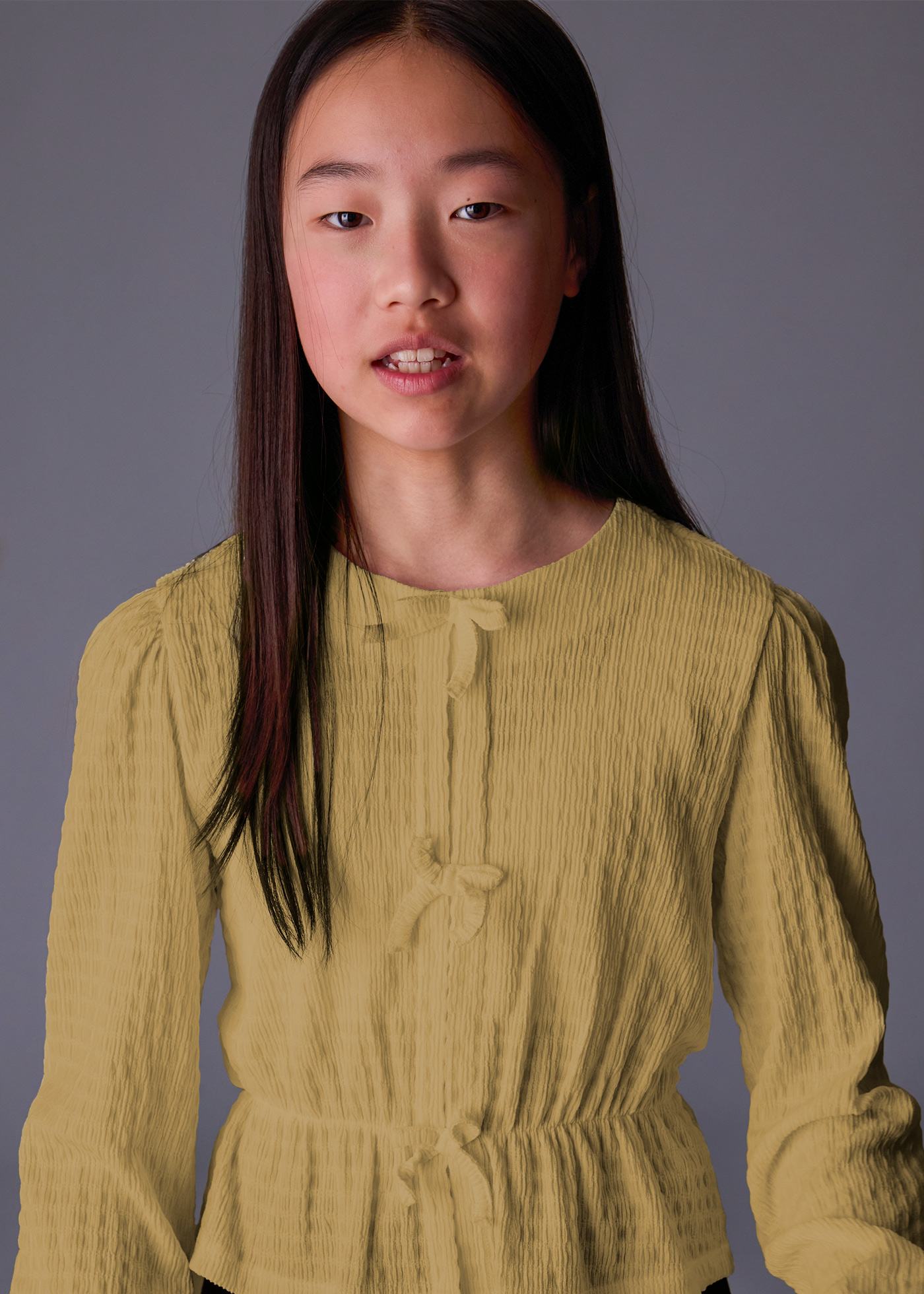 Girls bow blouse