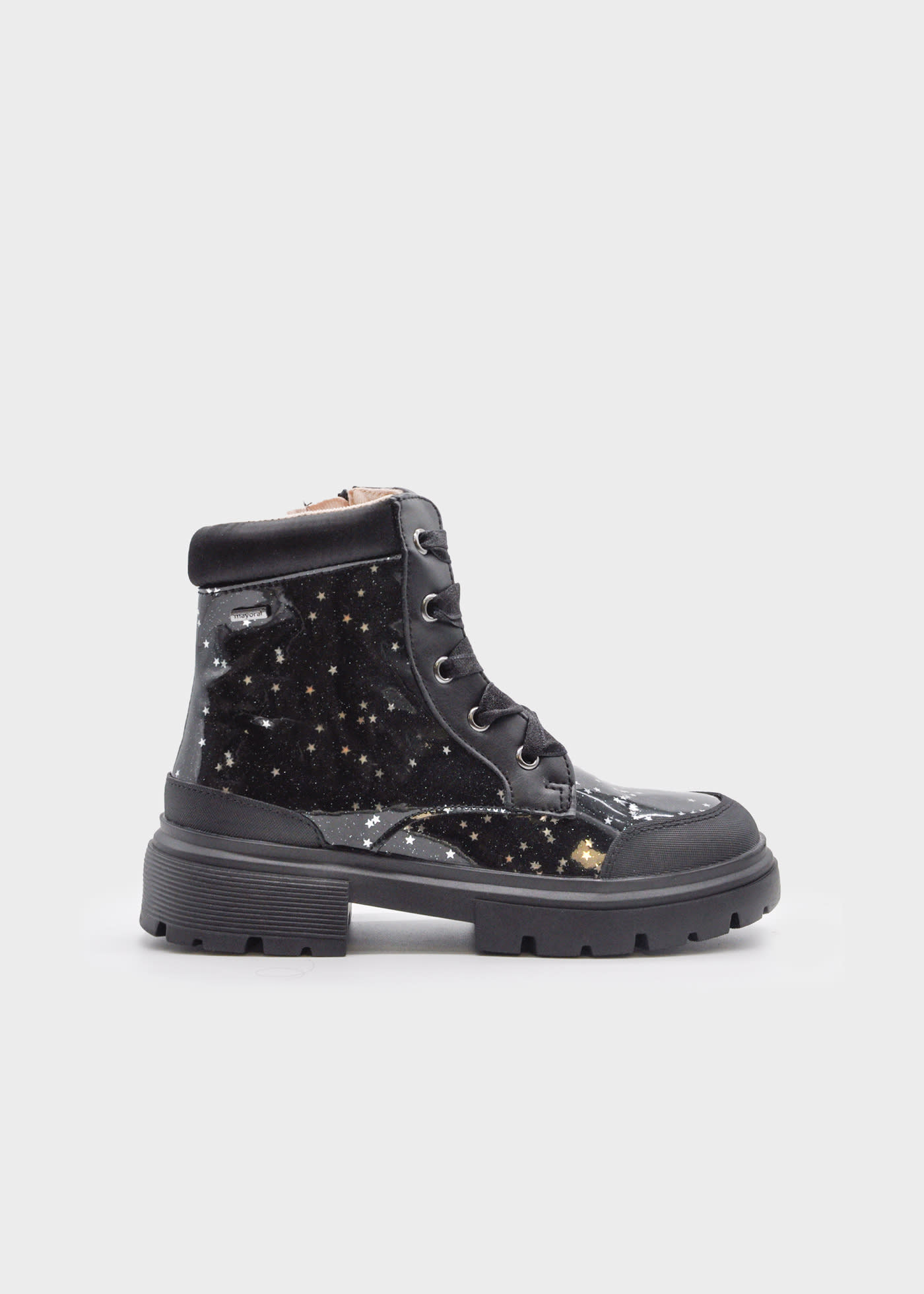 Girls sparkly biker boot