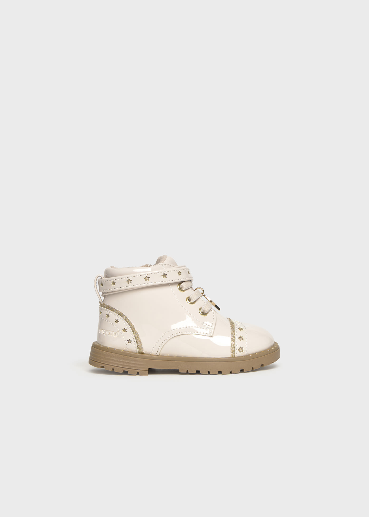 Baby patent leather boots