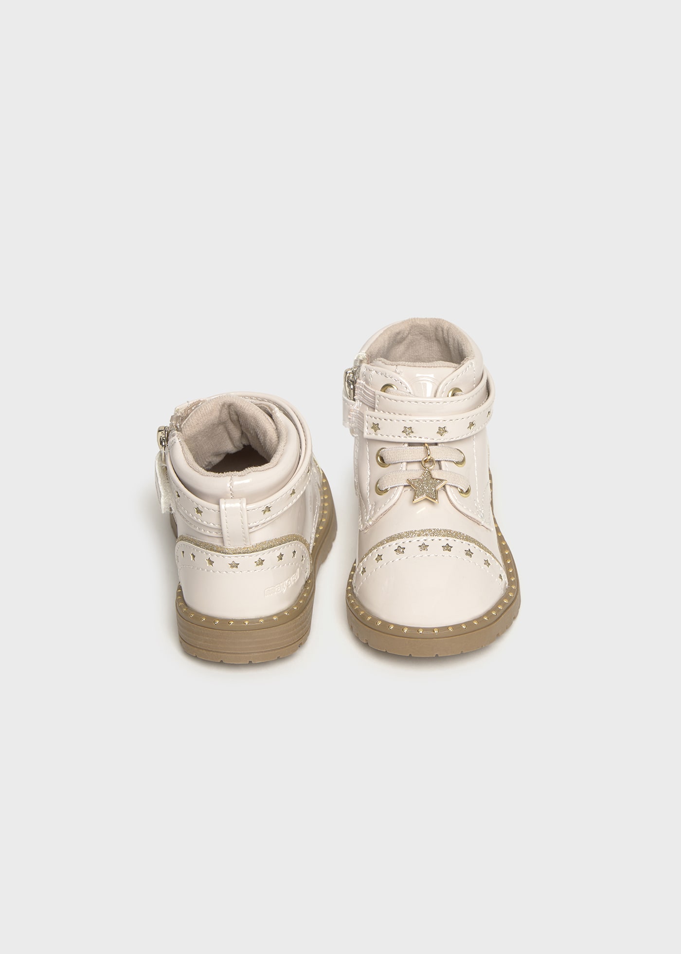 Baby patent leather boots