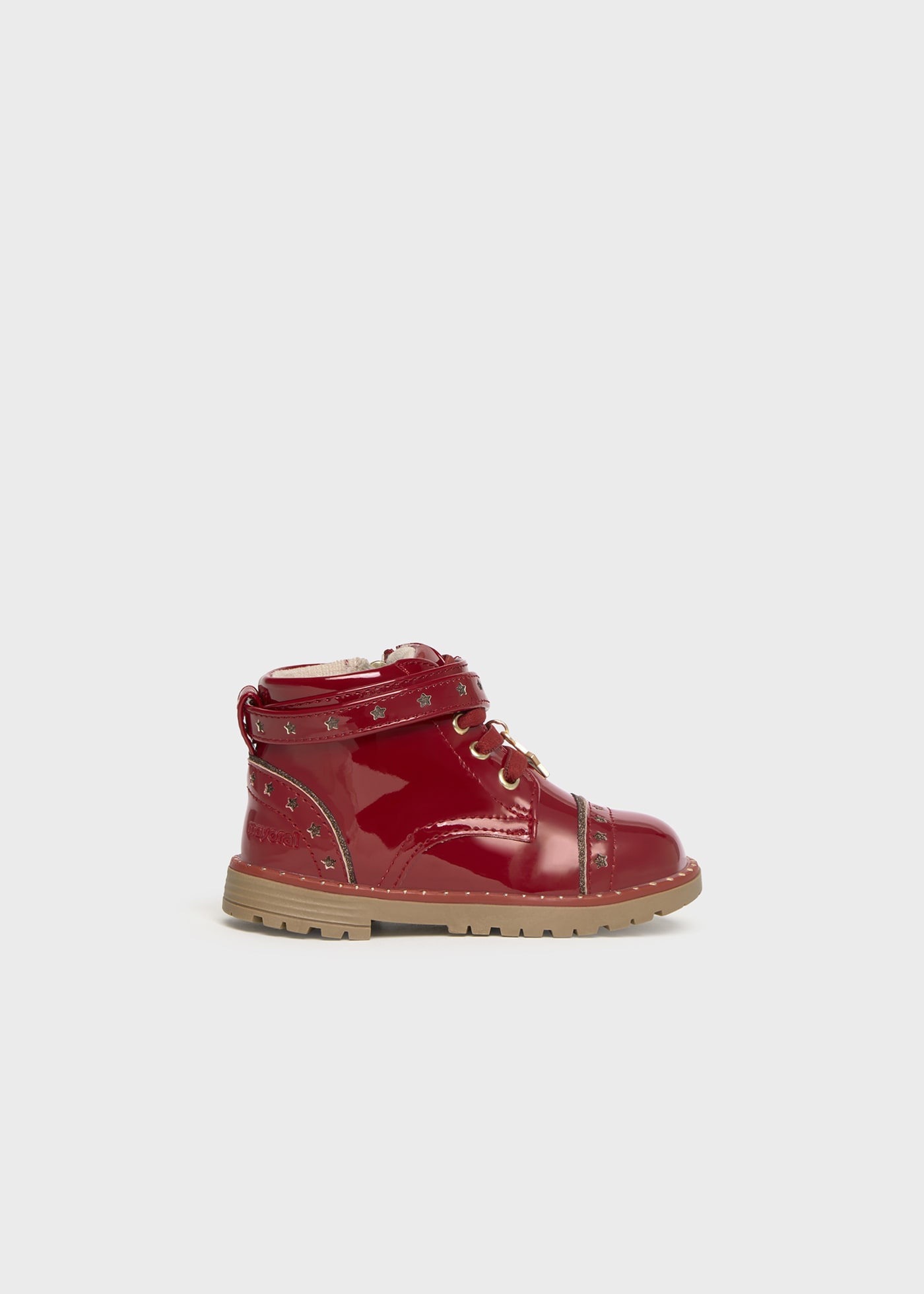Baby patent leather boots