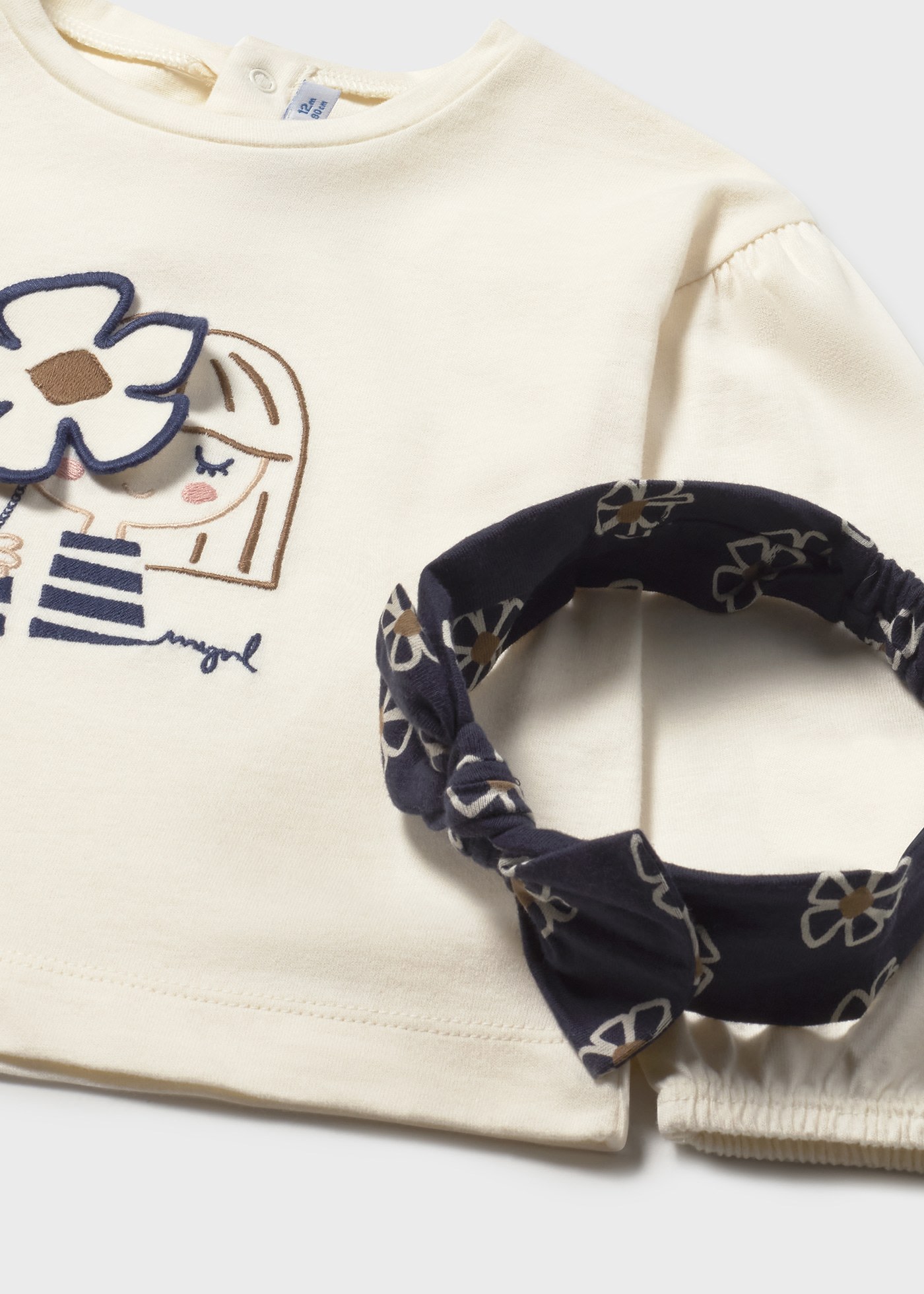 Babys shirt with headband