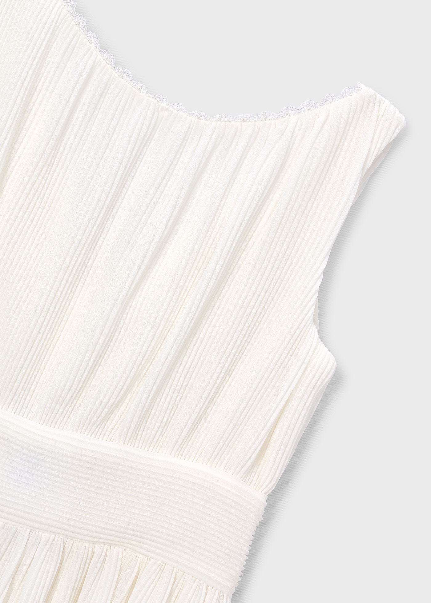 Pleated communion dress