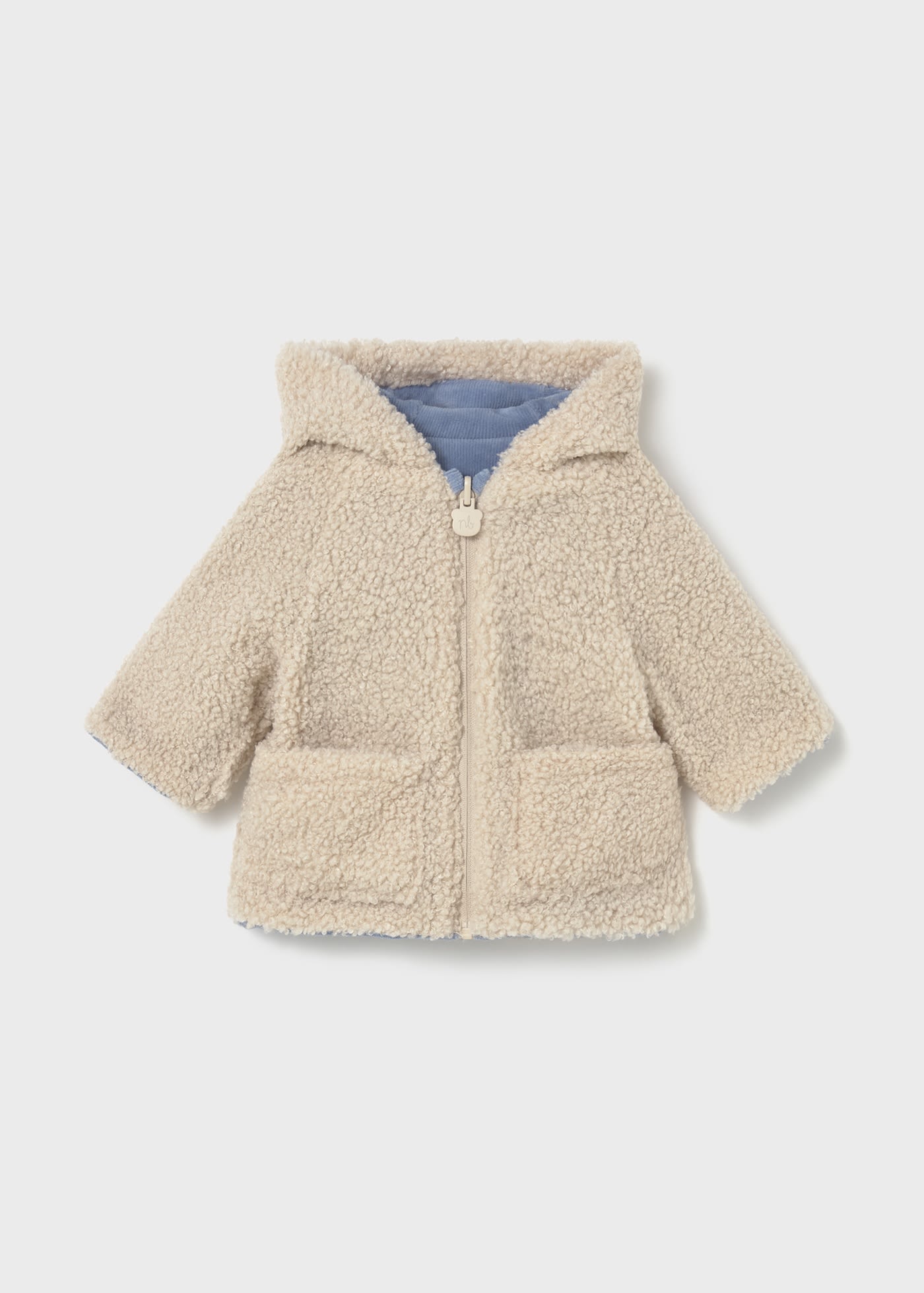 Newborn reversible sheepskin coat