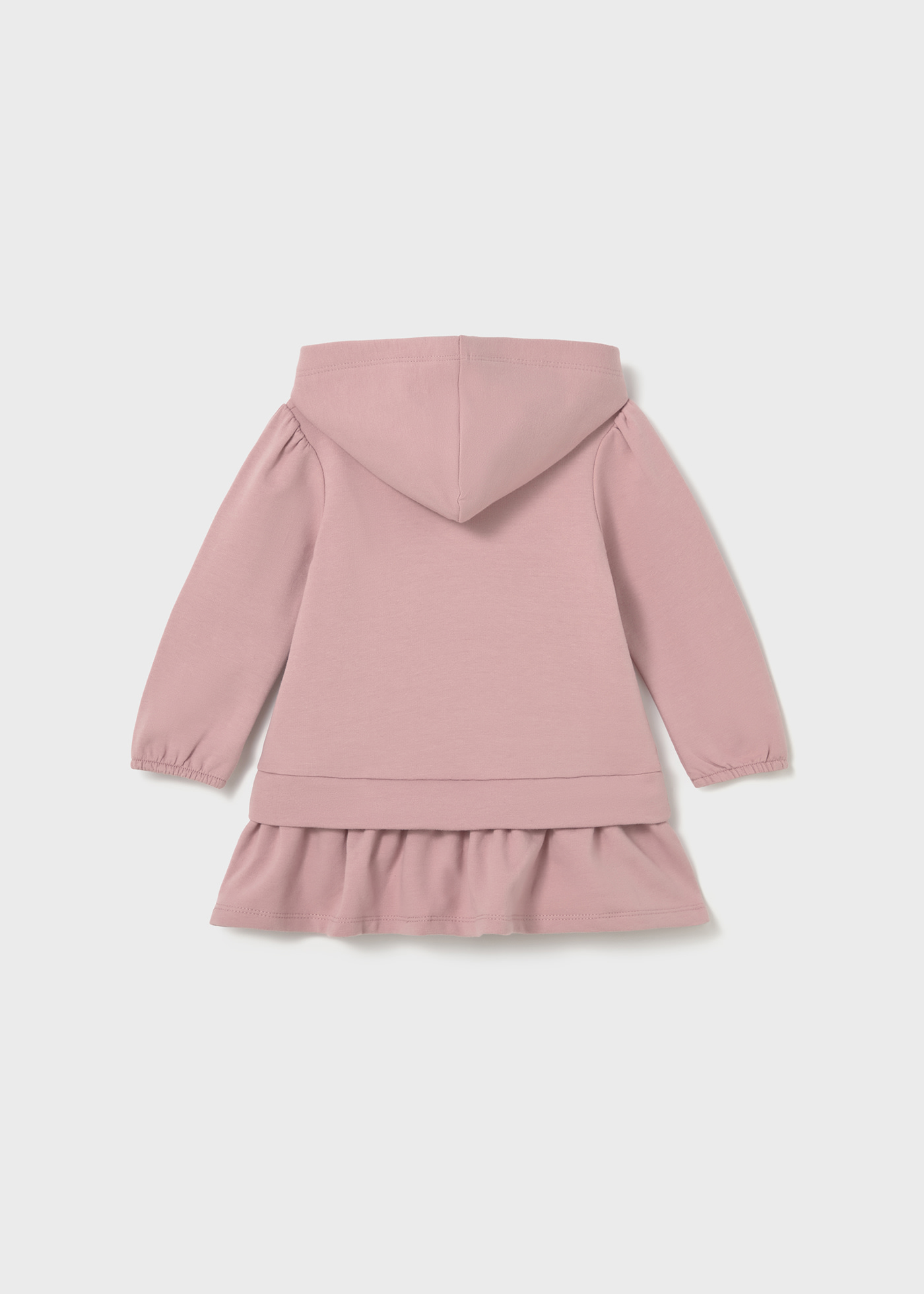 Baby hooded fleece dress