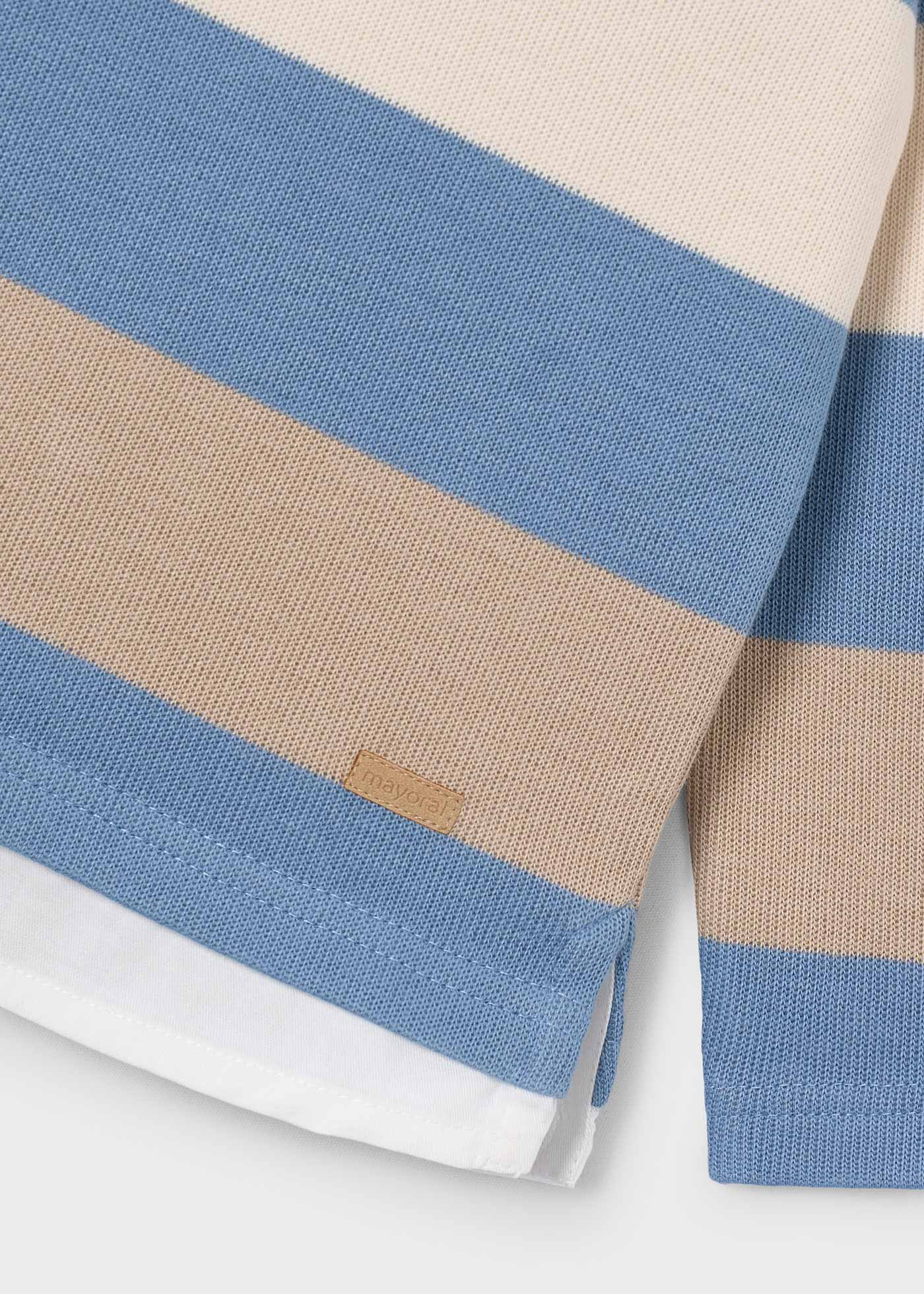 Children's polo shirt with stripes