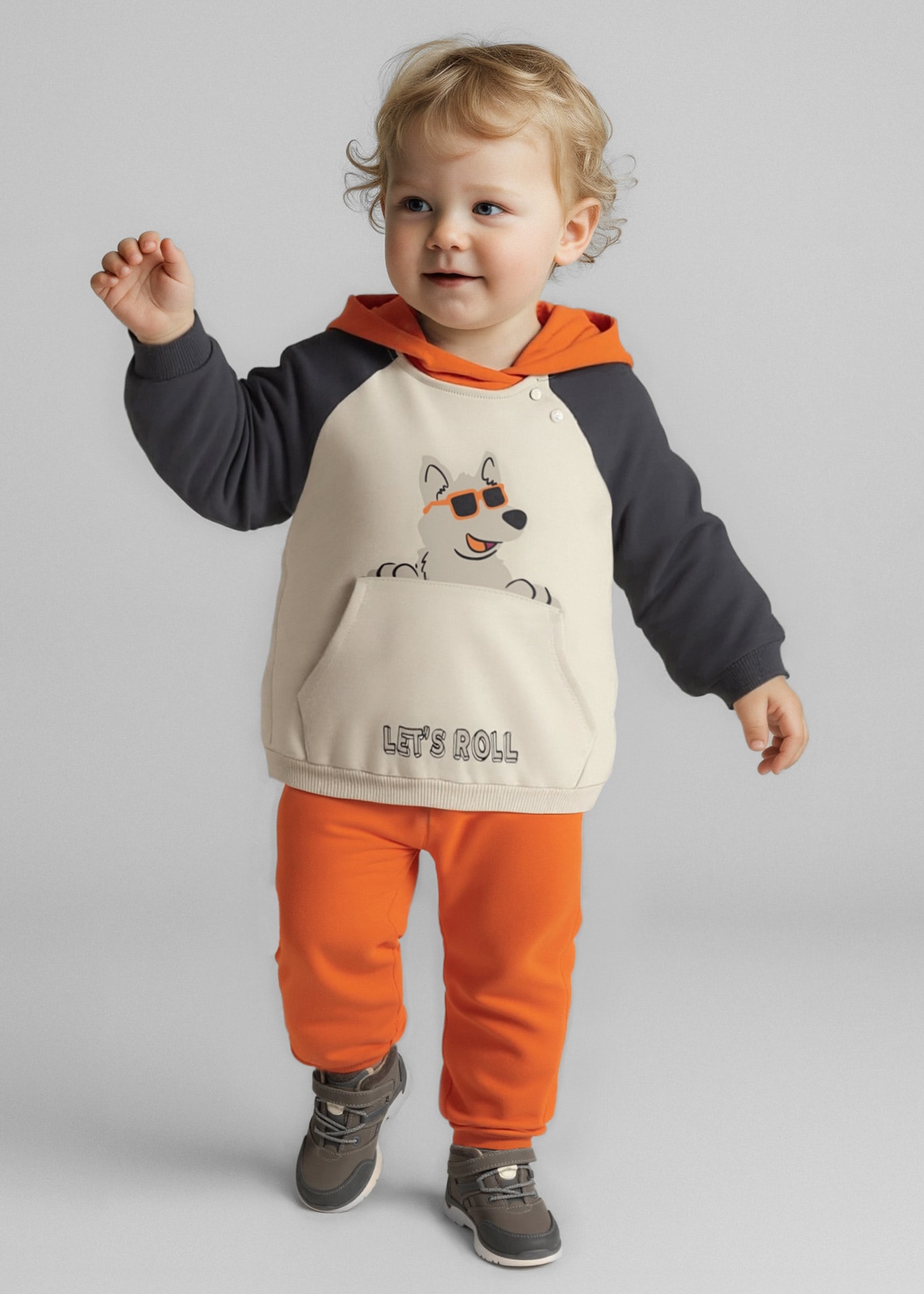 Baby 2 trouser tracksuit set