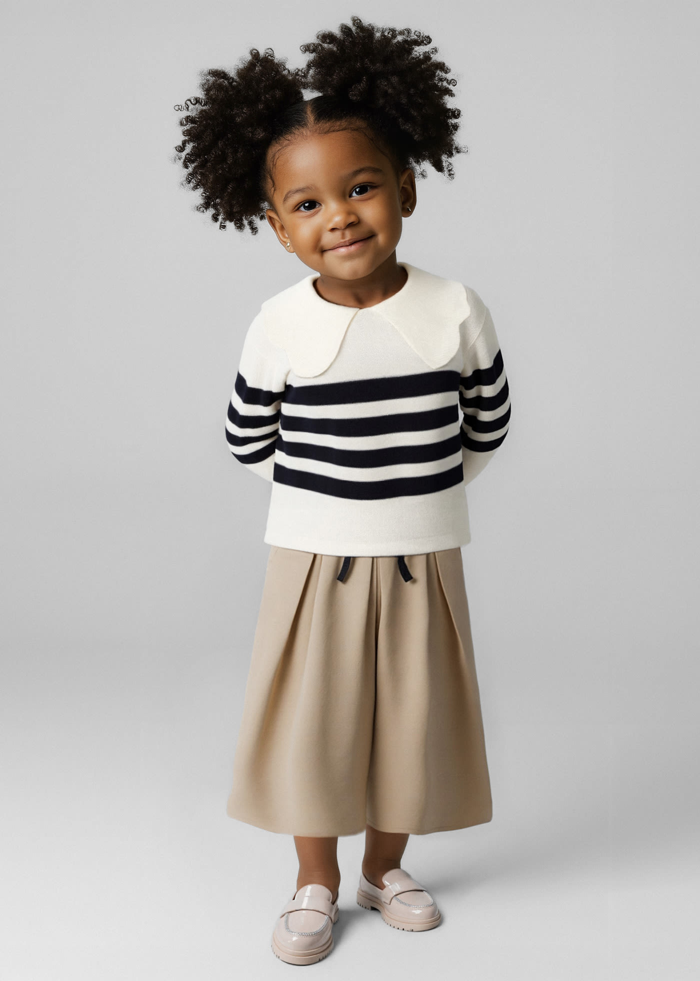Girl Bow Midi Pants