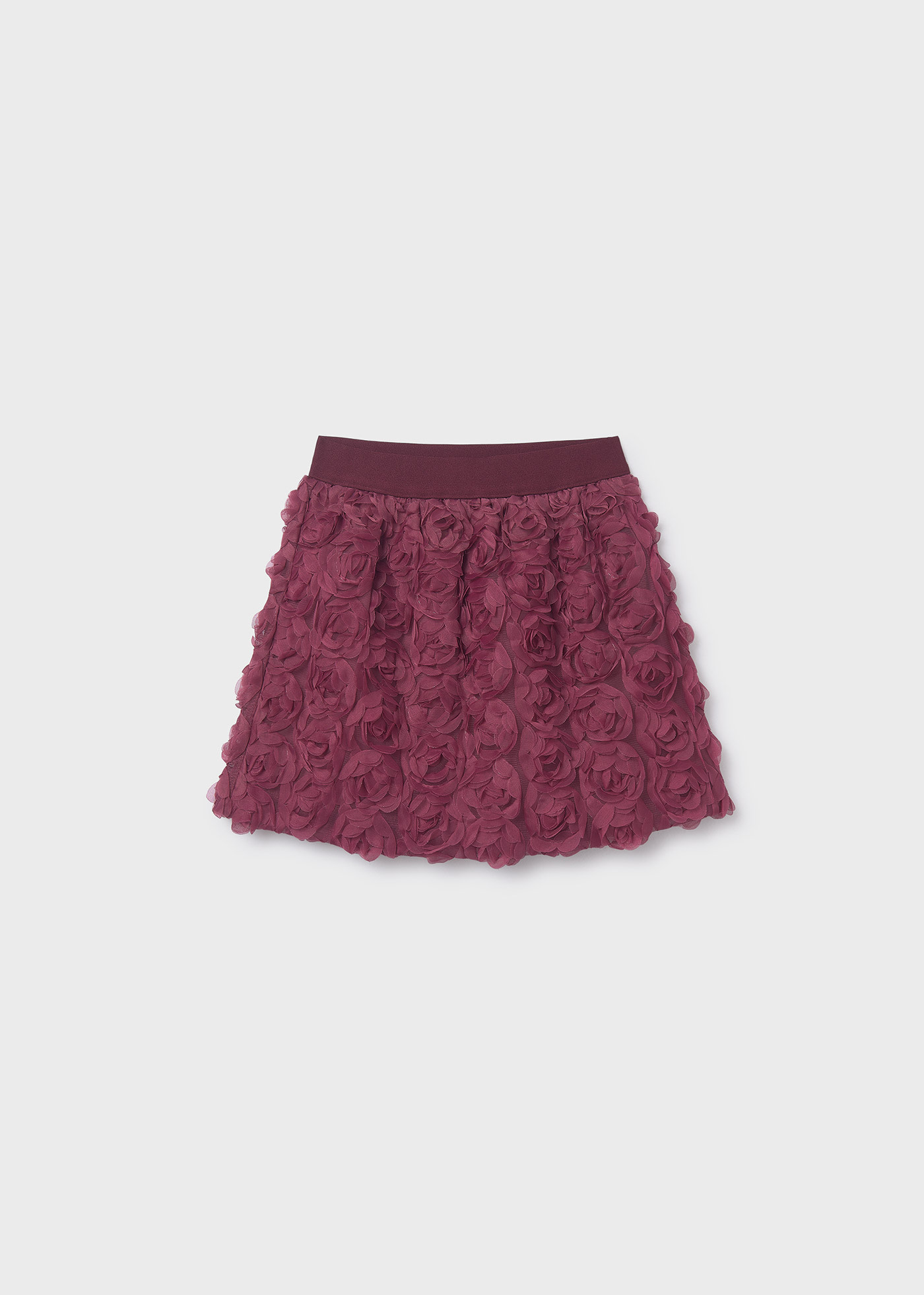 Girl's floral tulle skirt