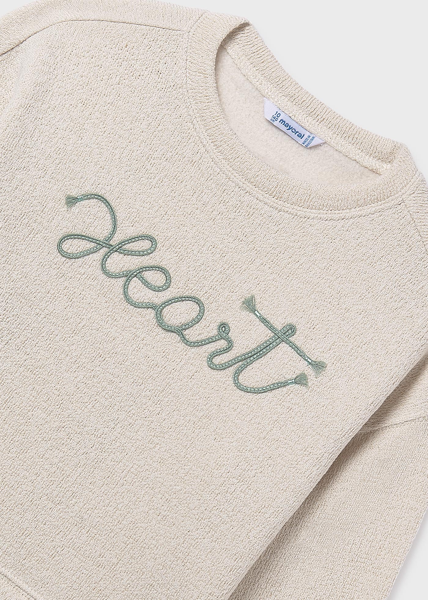 Суичър с апликация връзка за момиче