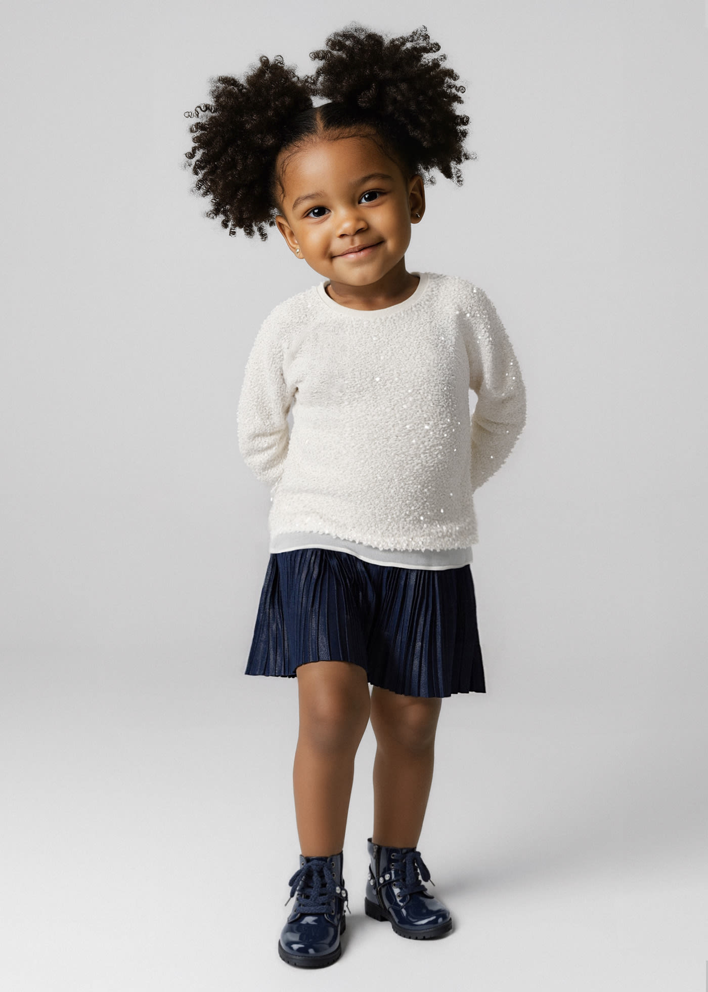 Vestito combined lustrini bambina