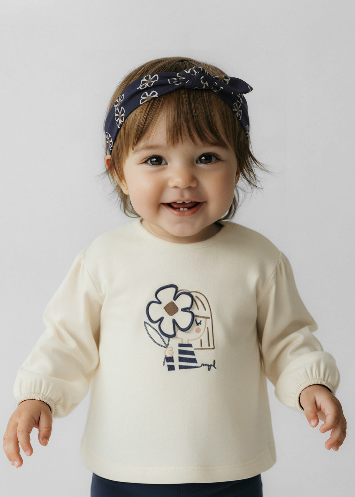 Babys shirt with headband