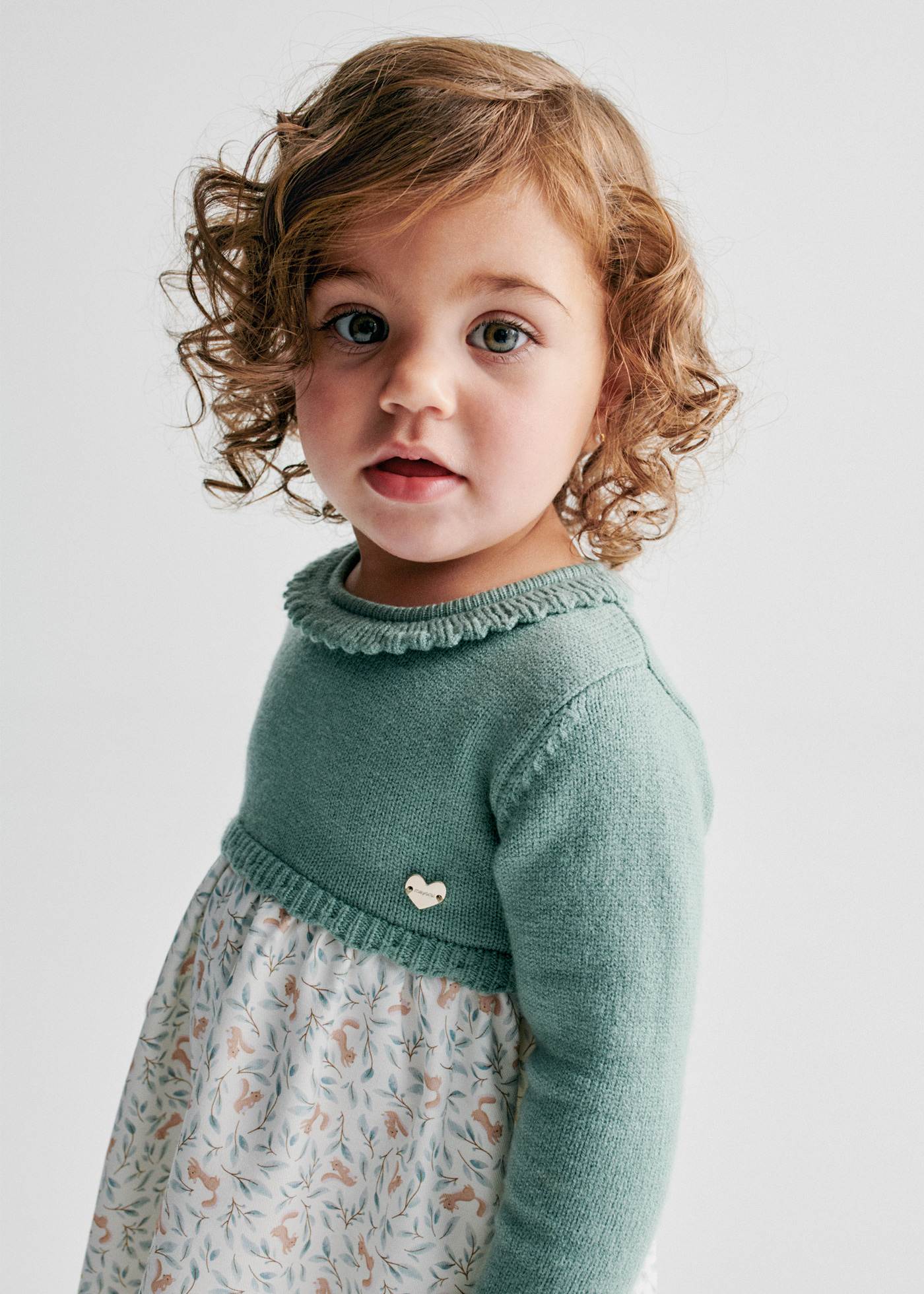 Robe combinée tricot bébé