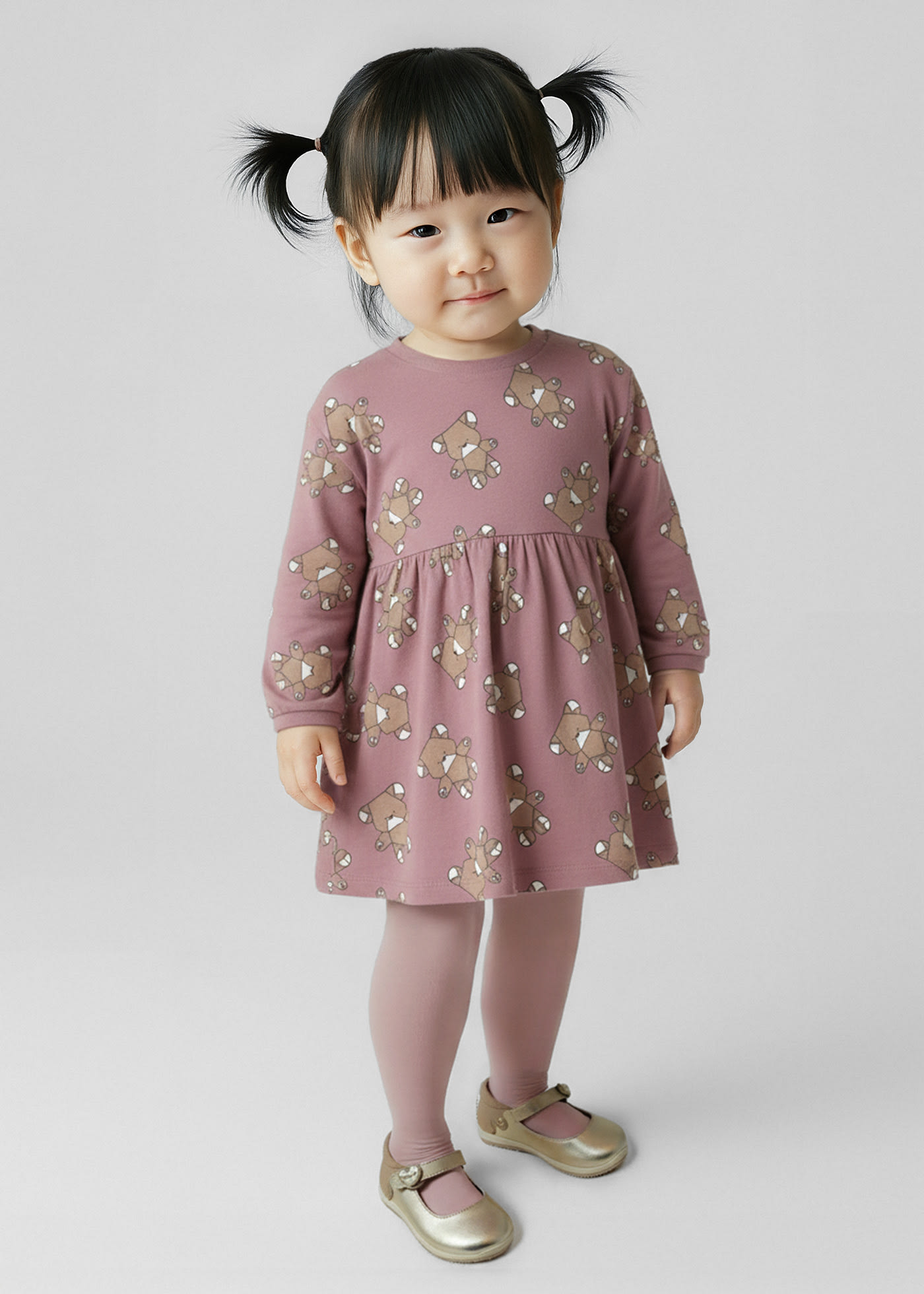 Sweatkleid gemustert Baby