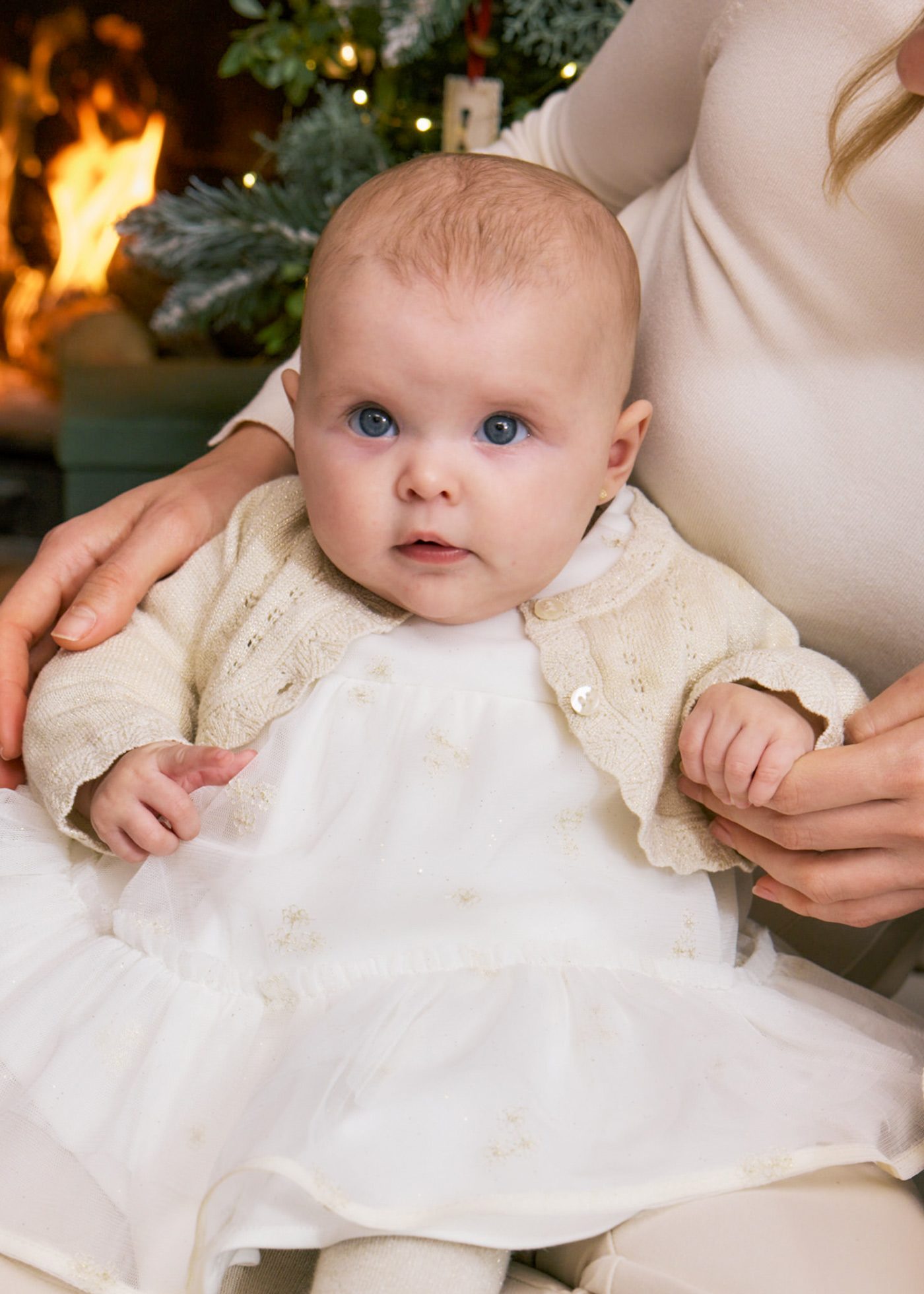 Newborn Girl Tricot Bolero