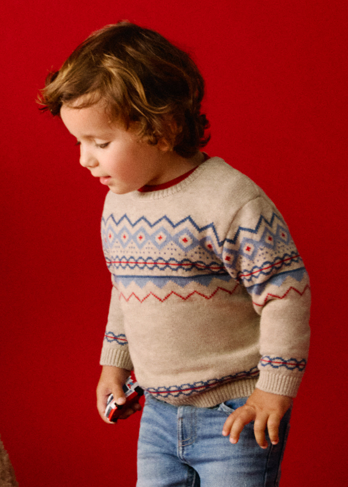 Jersey motivo jacquard bebé