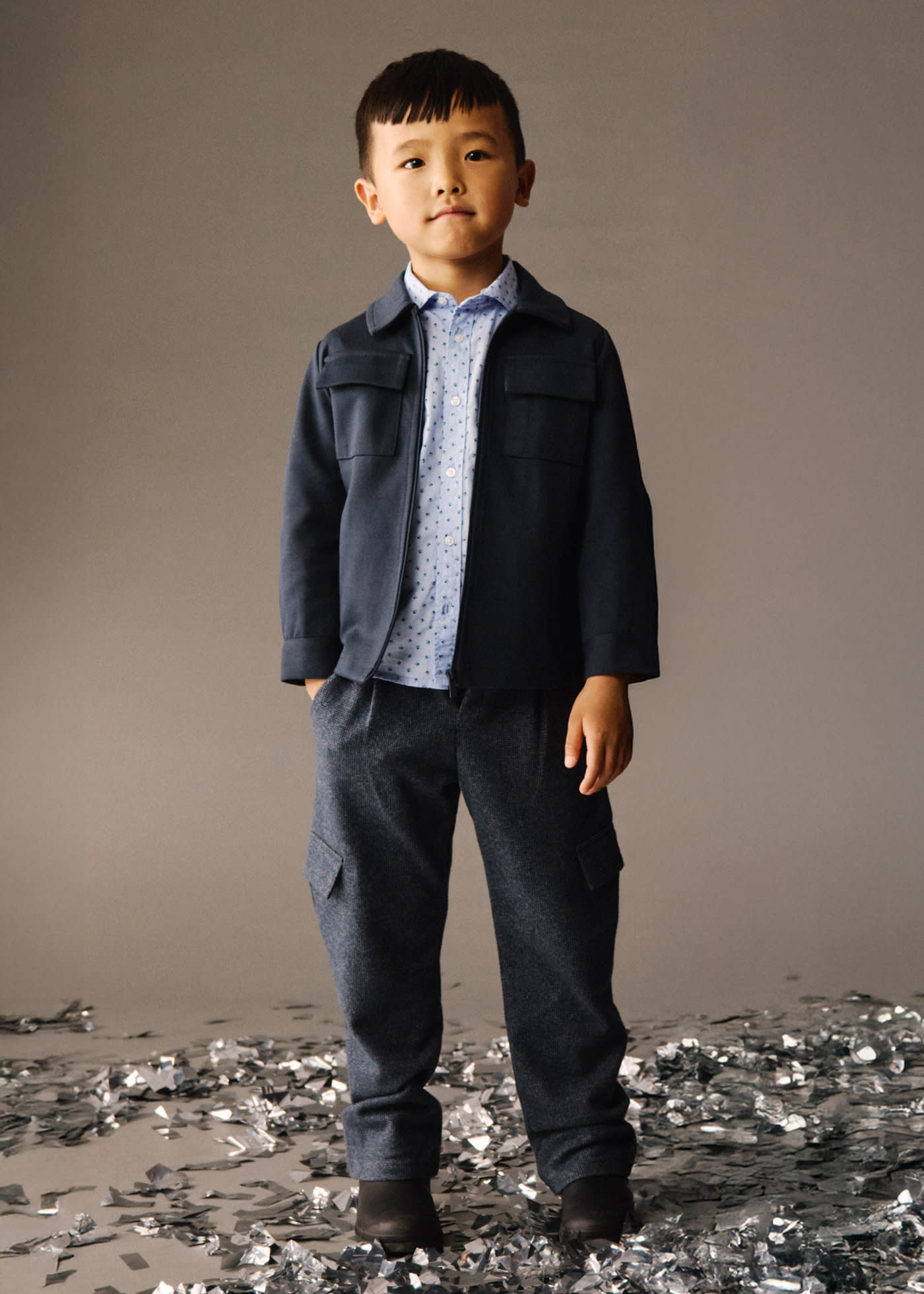 Pantalon cargo habillé garçon