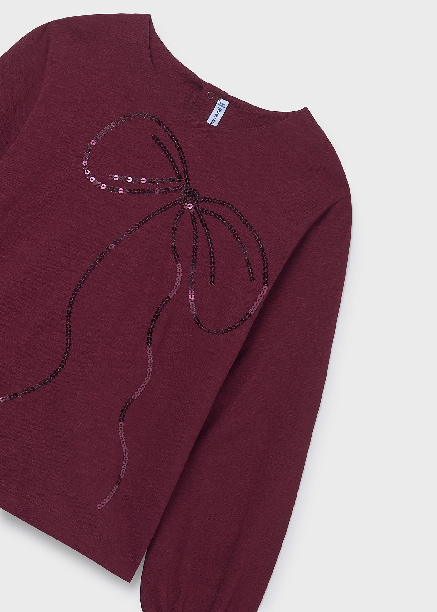 T-shirt à manches longues à paillettes