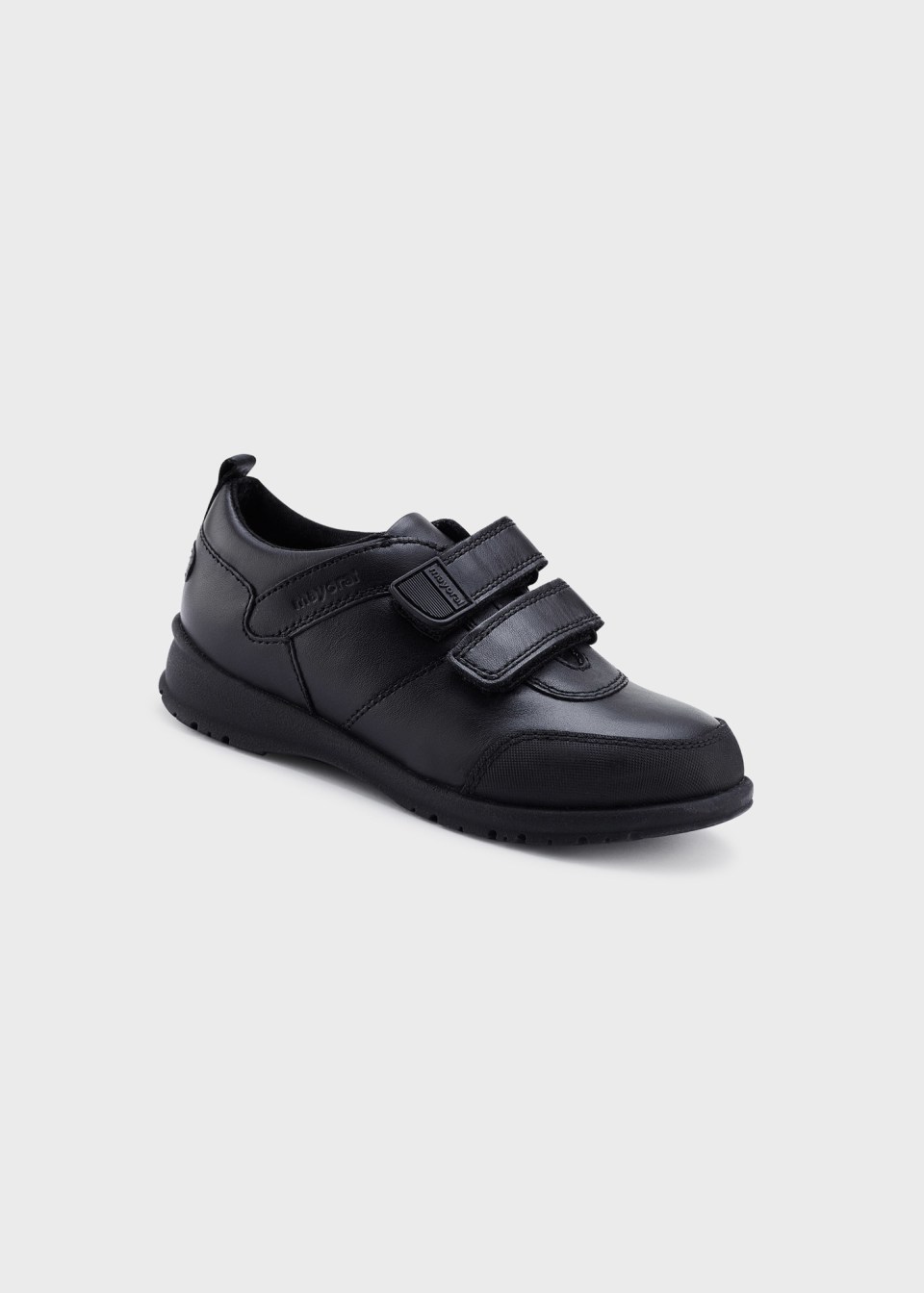 Boy leather school trainers