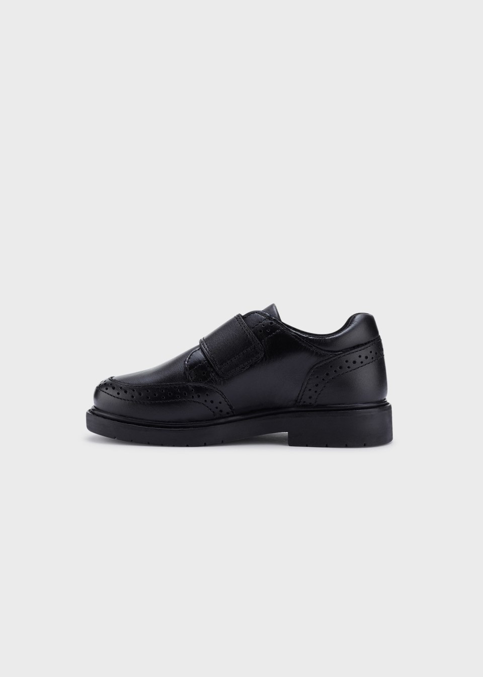 Boy leather uniform shoes