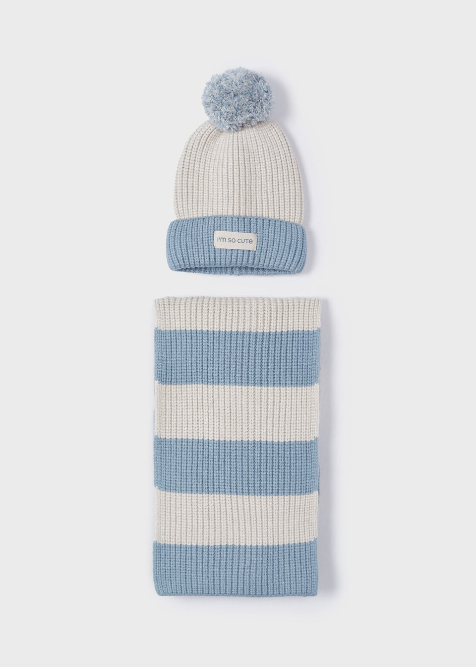 Boy Striped Hat and Scarf Set