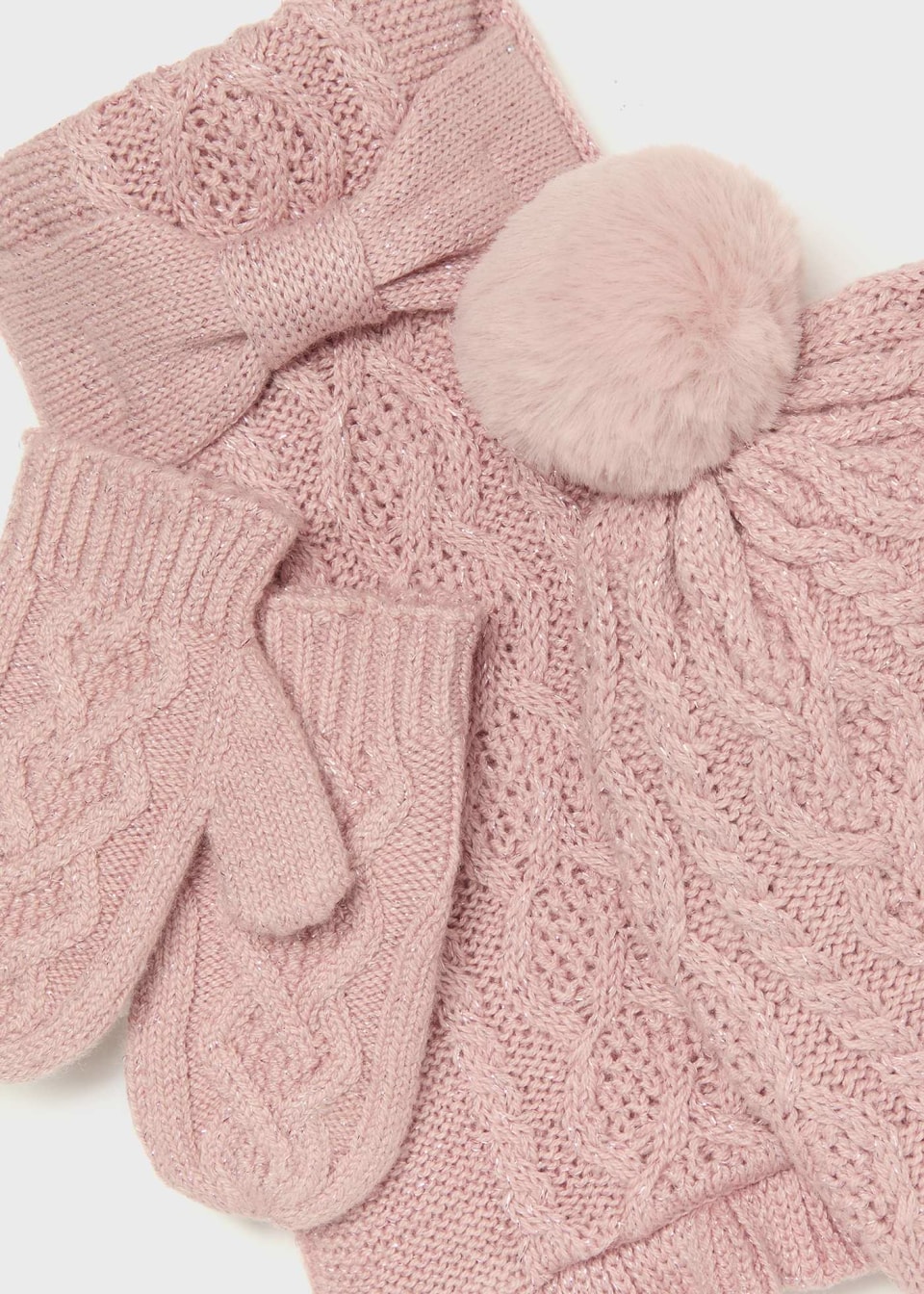 Baby 3 Piece Hat and Scarf Set