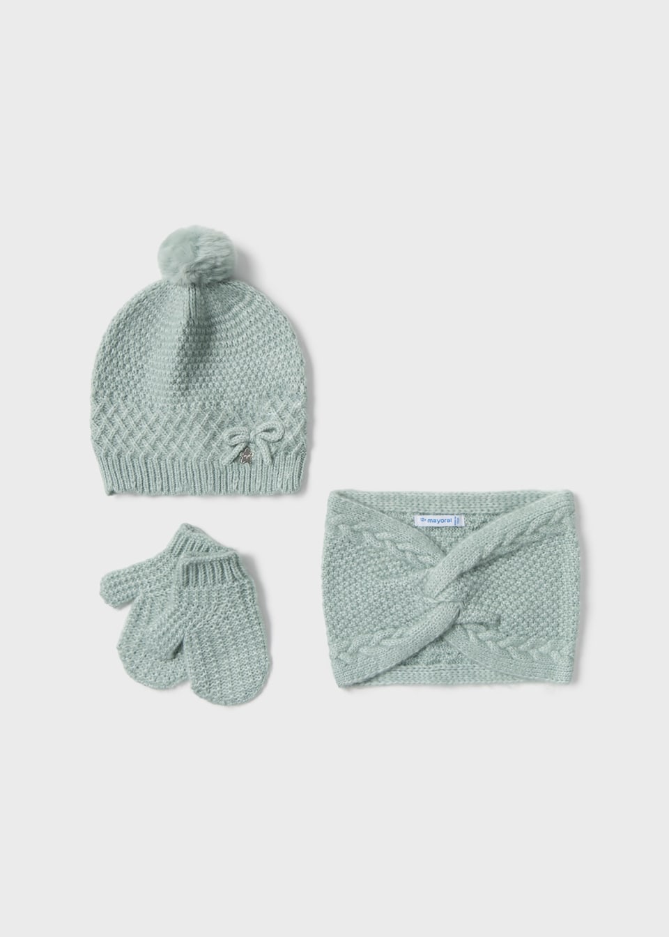 Baby 3 Piece Hat and Snood Set