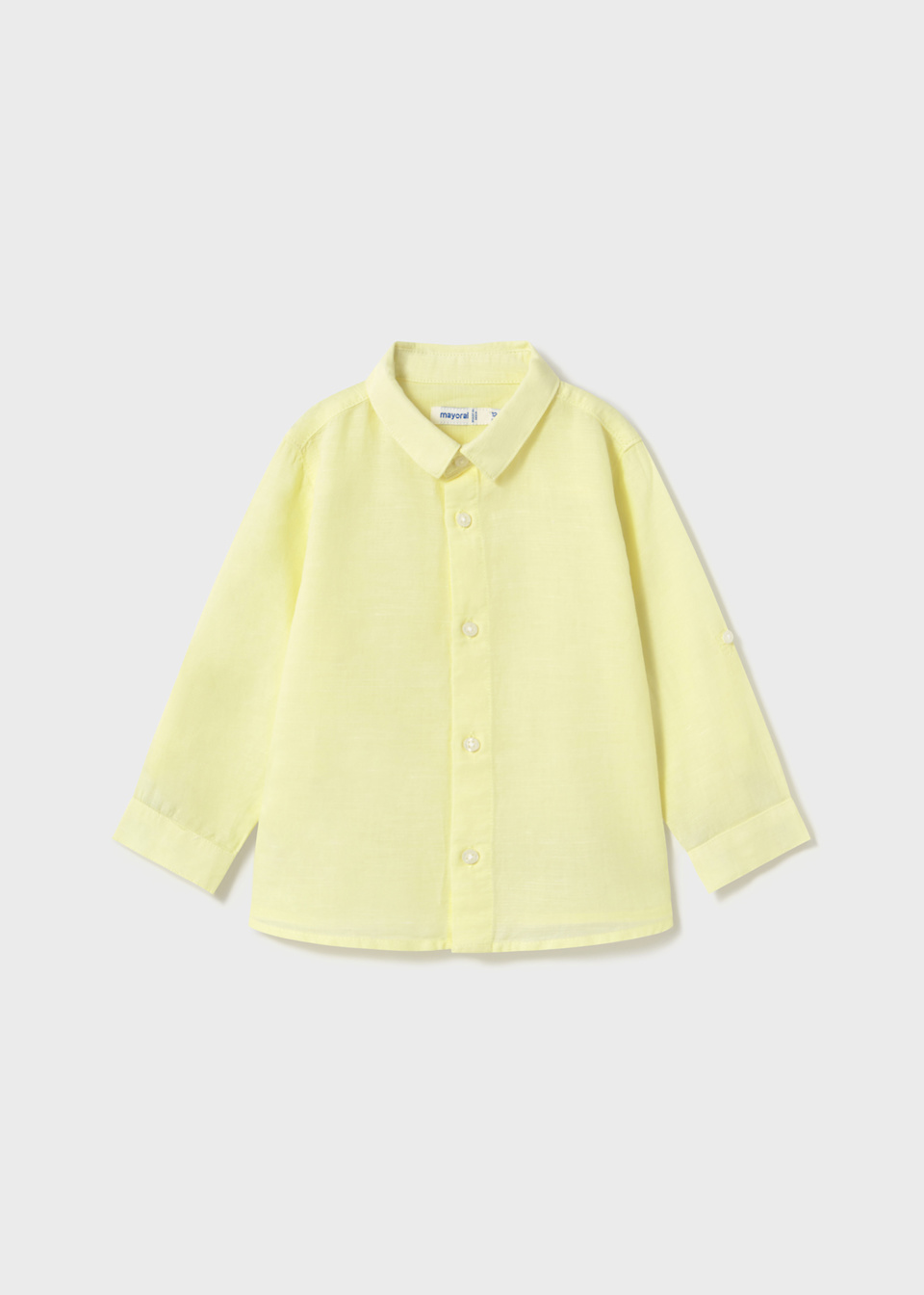Camisa manga larga con lino bebé
