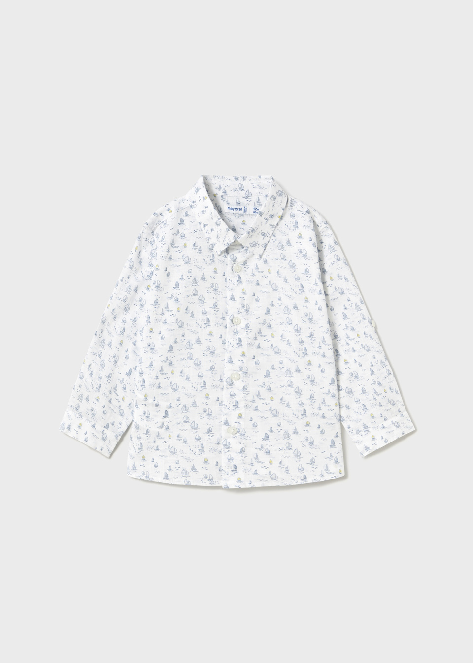 Camisa manga larga estampada bebé