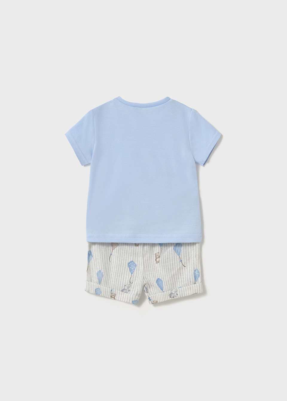 Newborn boy printed shorts and t-shirt set