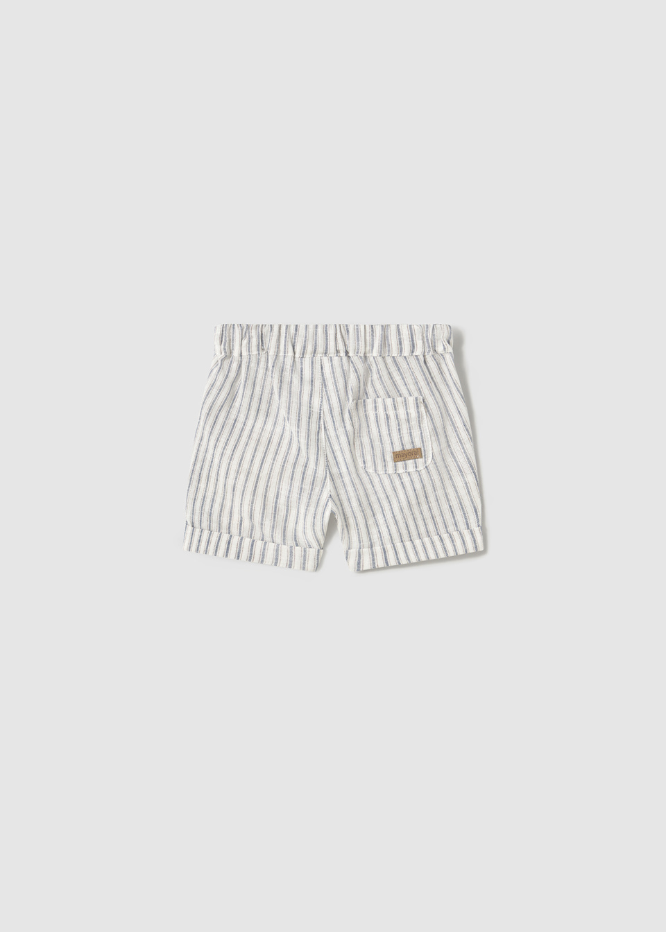 Newborn boy linen shorts