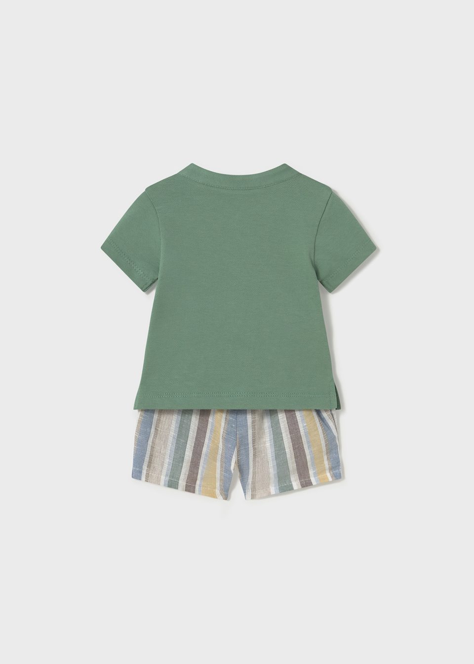 Newborn boy shorts and polo shirt set