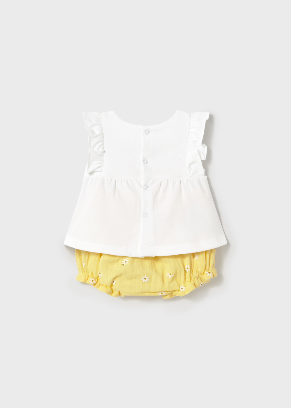 Newborn girl top and nappy cover set