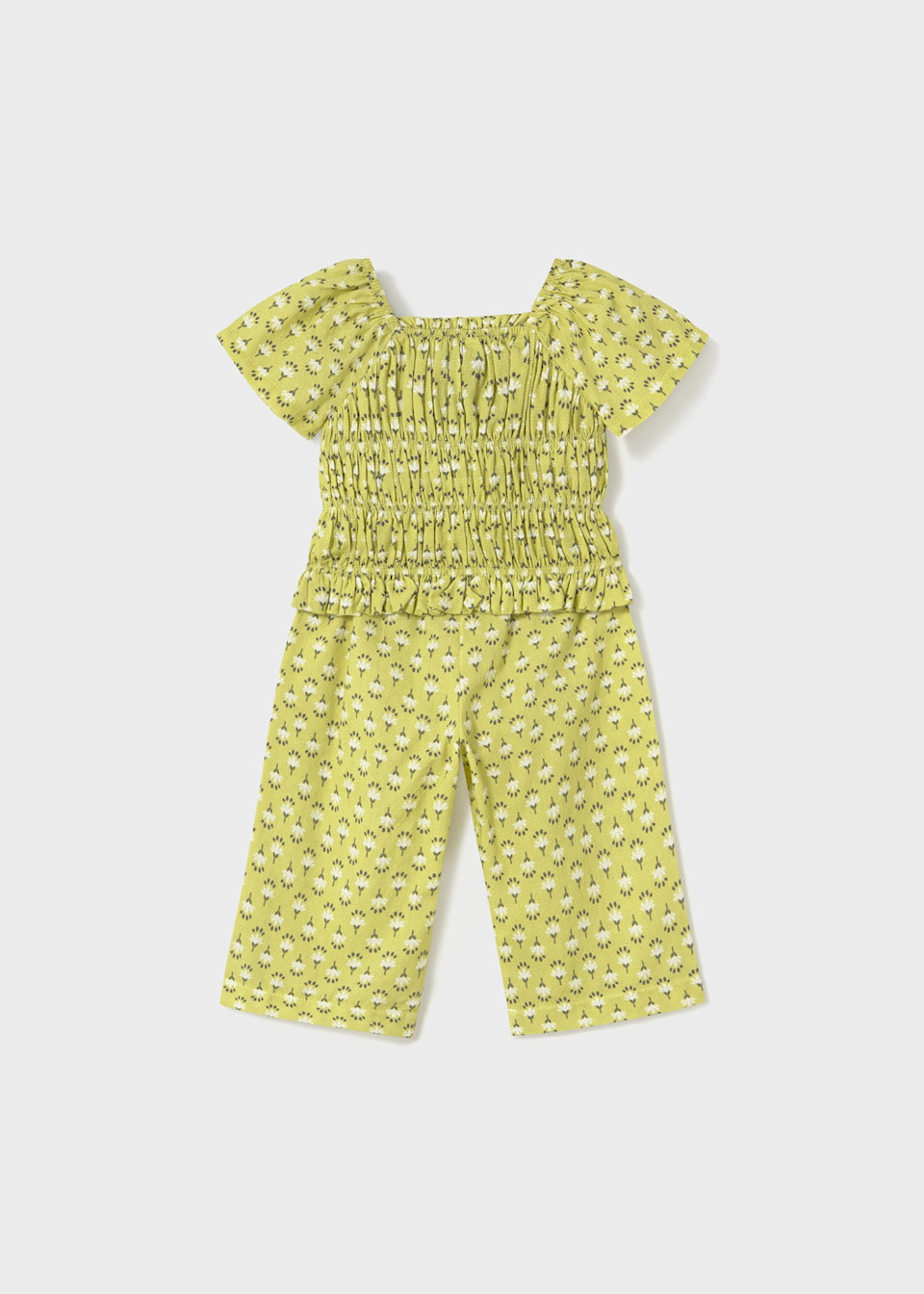 Baby honeycomb top and trousers set