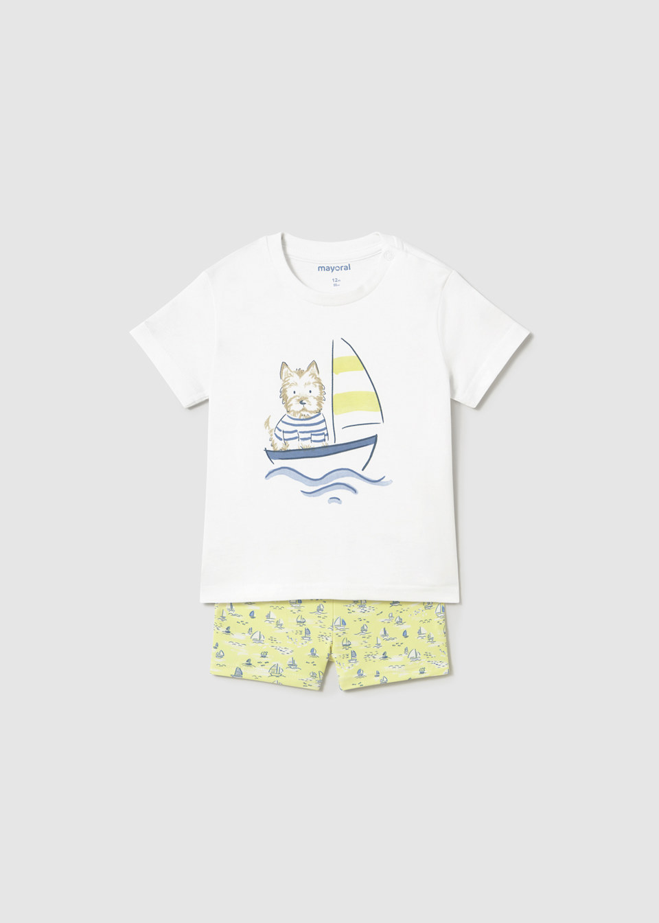 Baby swimming shorts and t-shirt set with sun protection