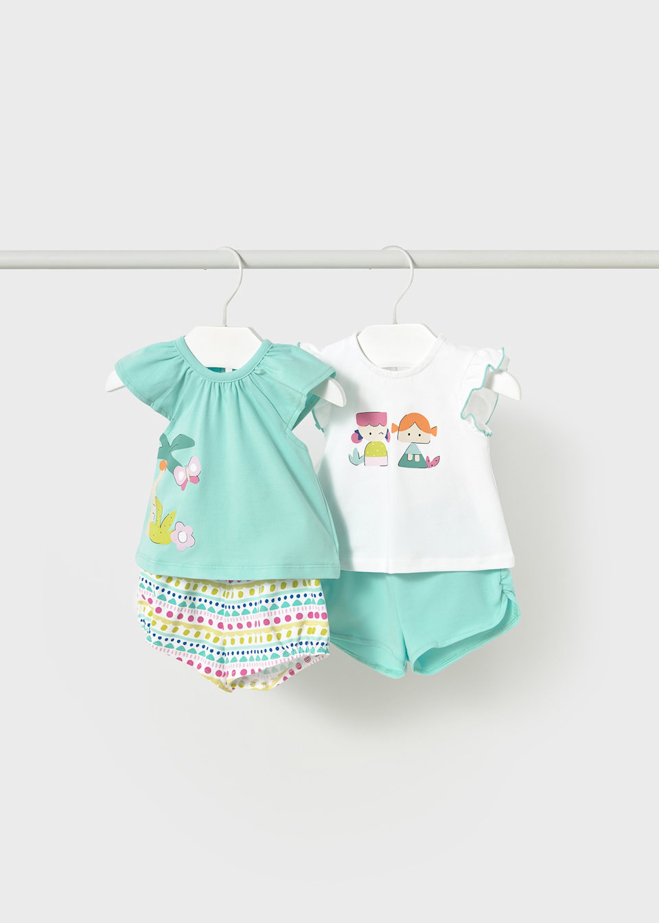 Newborn girl 4 piece casual set