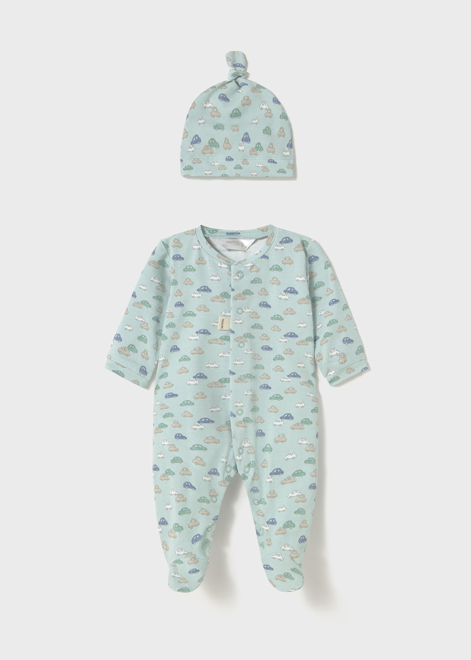 Newborn boy romper set with hat