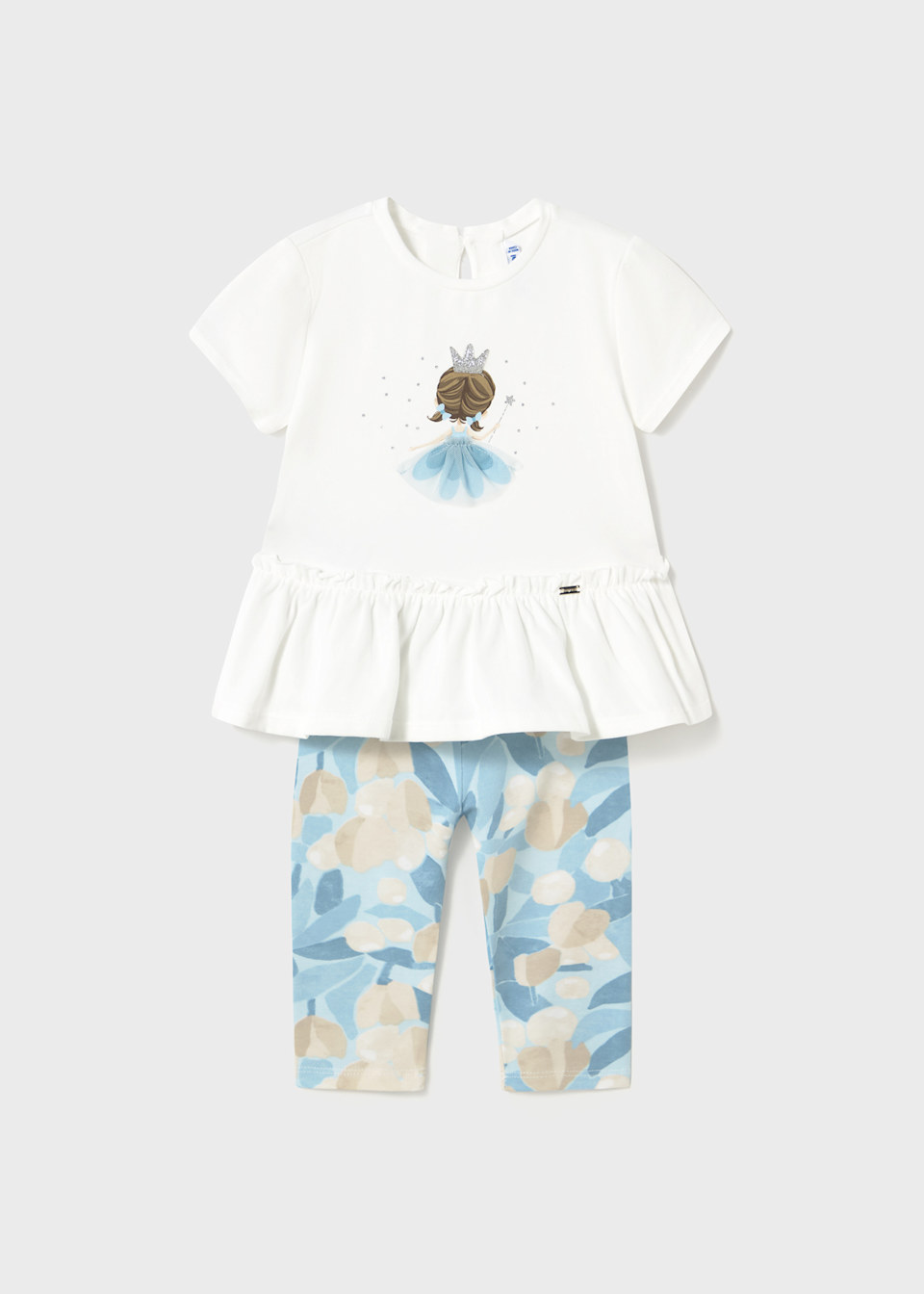 Ensemble leggings et t-shirt à volants bébé