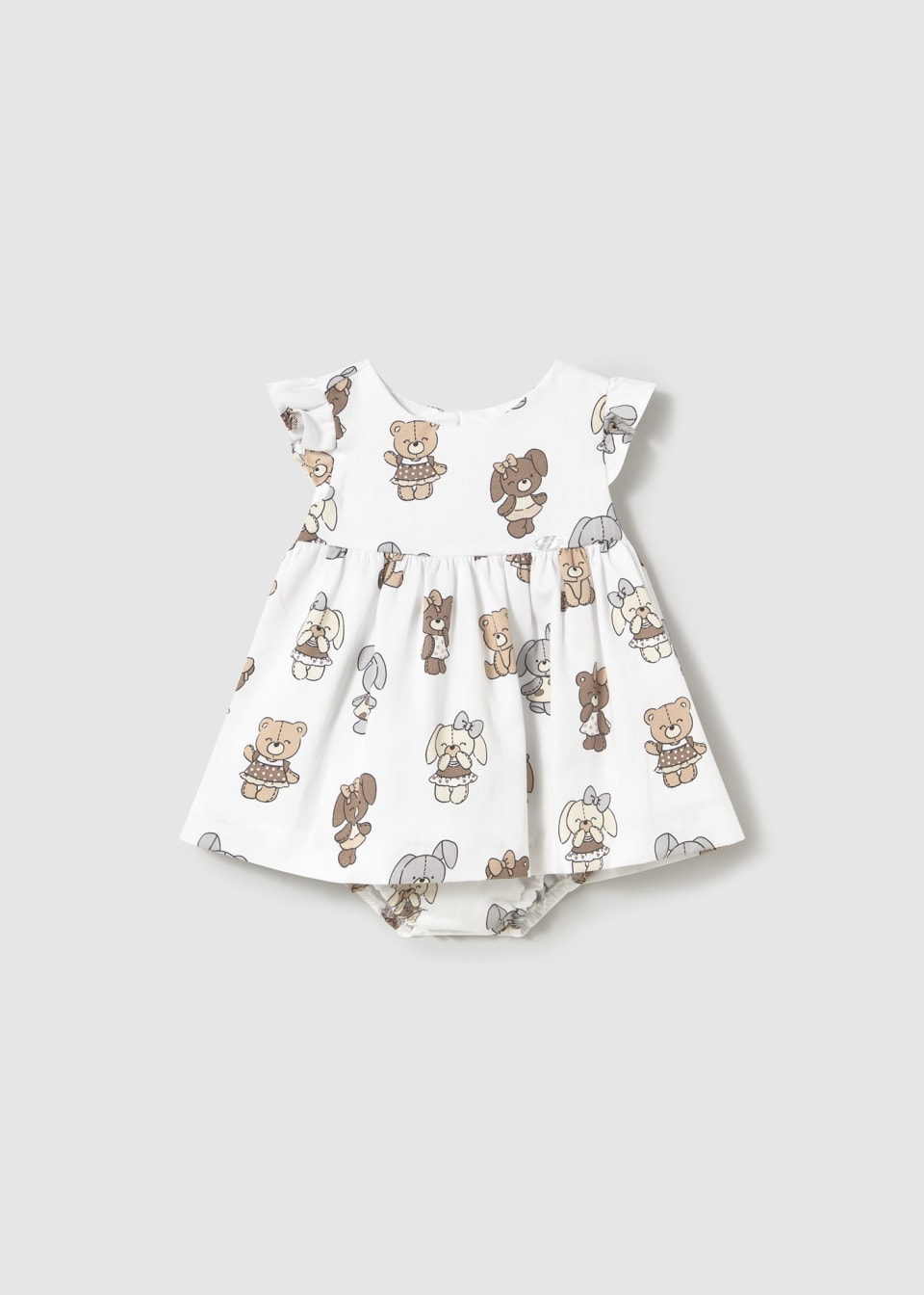 Kleid mit Windelhöschen Printmotiv Neugeborene Mädchen